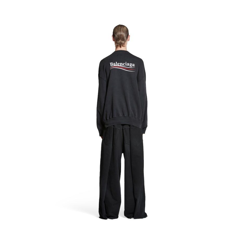 Balenciaga o1la1rc1a0226 Political Campaign Hybrid Sweater In Black Size US XL / EU 56 / 4 - 4 Thumbnail