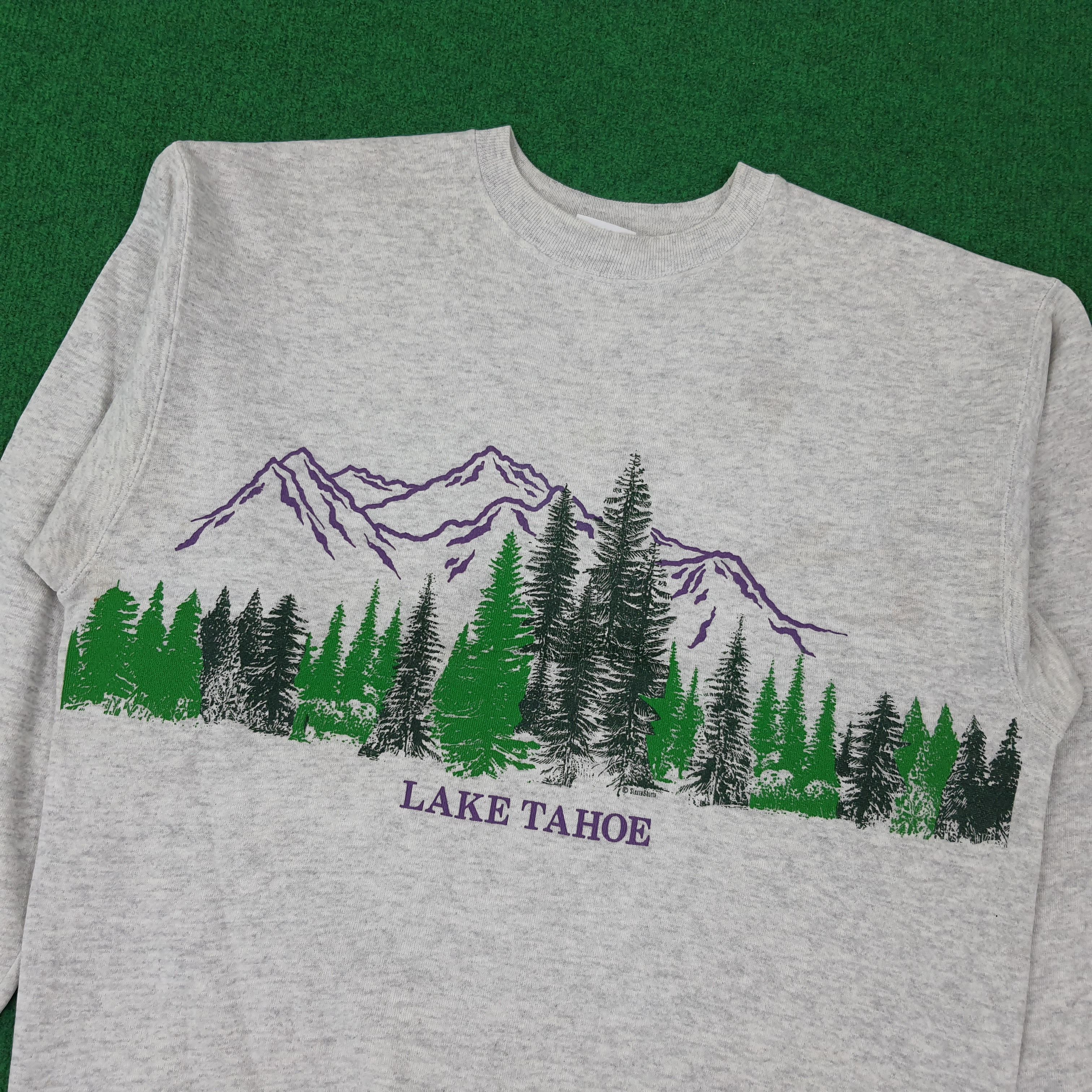 Hanes × Vintage Vintage Lake Tahoe Nature Outdoor Sweatshirt C236N7 Size US L / EU 52-54 / 3 - 2 Thumbnail