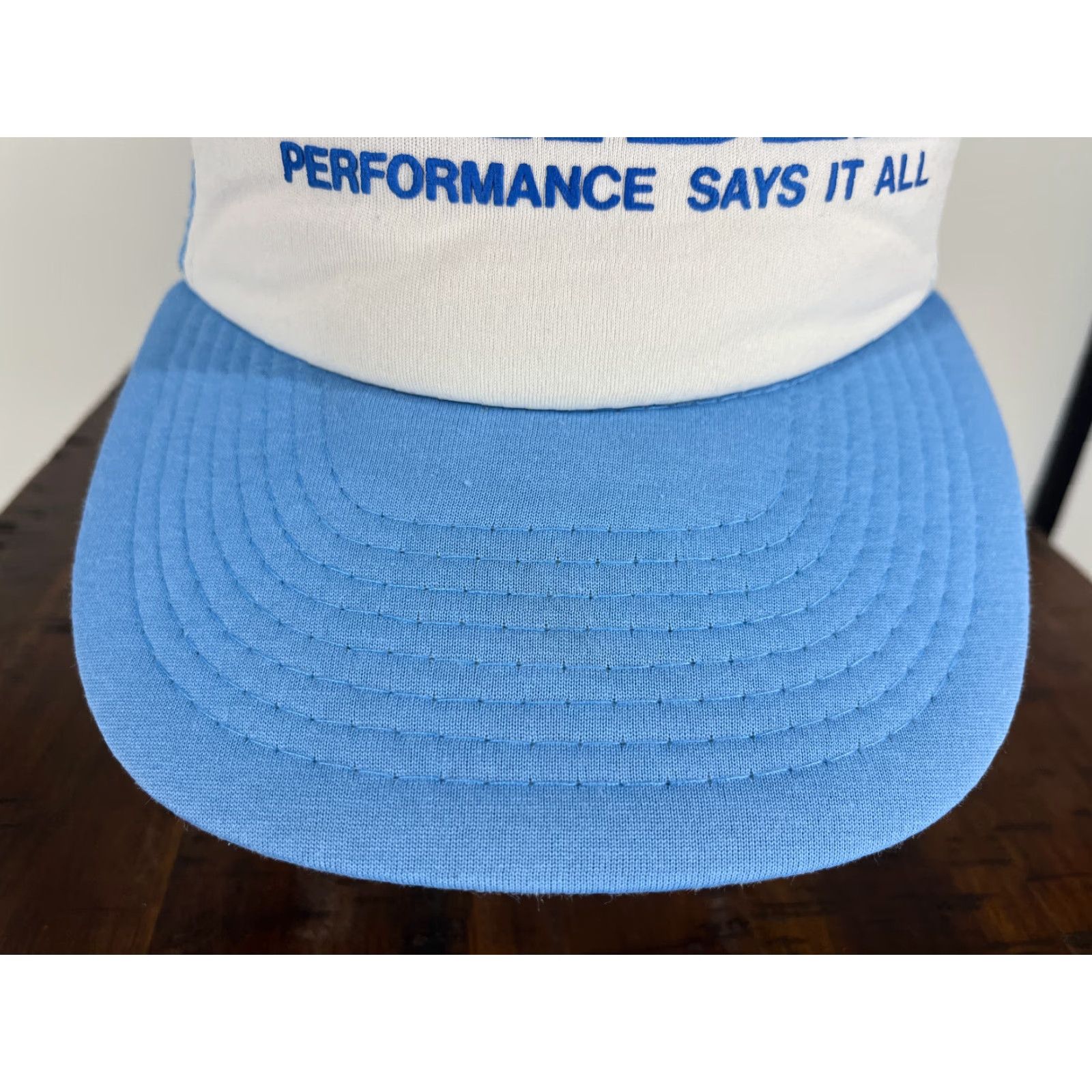 Vintage San Sun Hayden Performance Hat Cap Snap Back Adult One Size Blue Trucker Cotton Blend Car Tune Up Size ONE SIZE - 3 Thumbnail