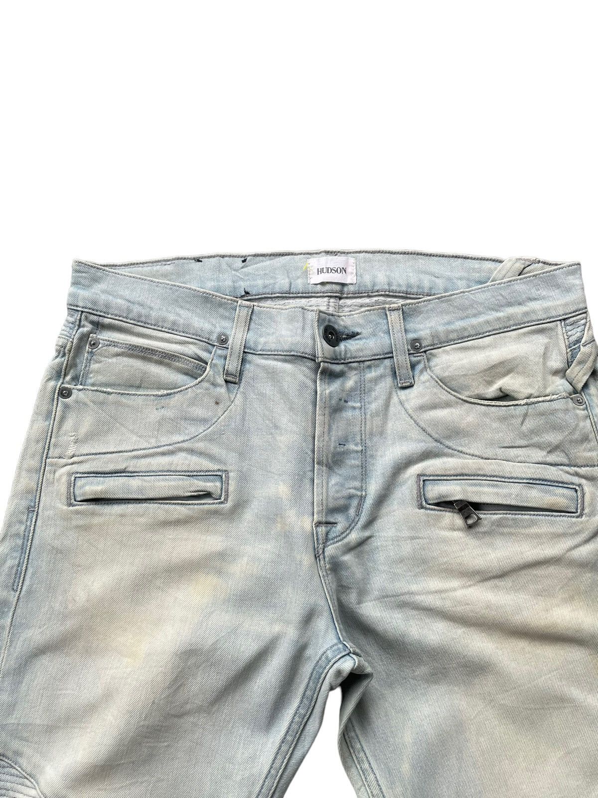 Hudson Hudson Skinny Biker Faded & Distresed Size US 34 / EU 50 - 6 Thumbnail