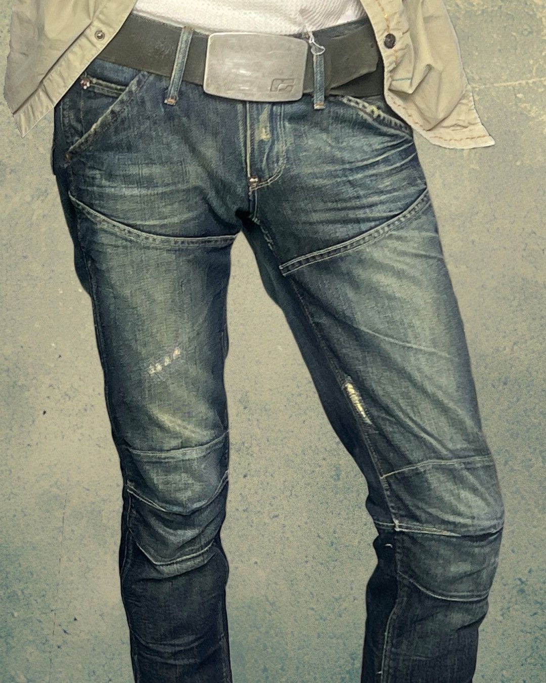 G-Star G Star Raw ELWOOD HERITAGE EMBRO NARROW Denim Slim Leg Size US 28 / EU 44 - 6 Thumbnail