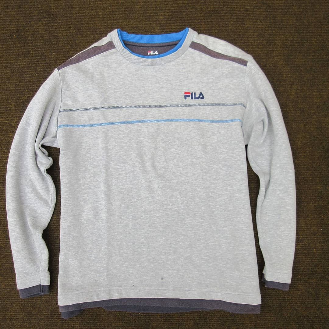 Fila Fila italia Sweater Grey In Good Condition M Size US M / EU 48-50 / 2 - 1 Preview