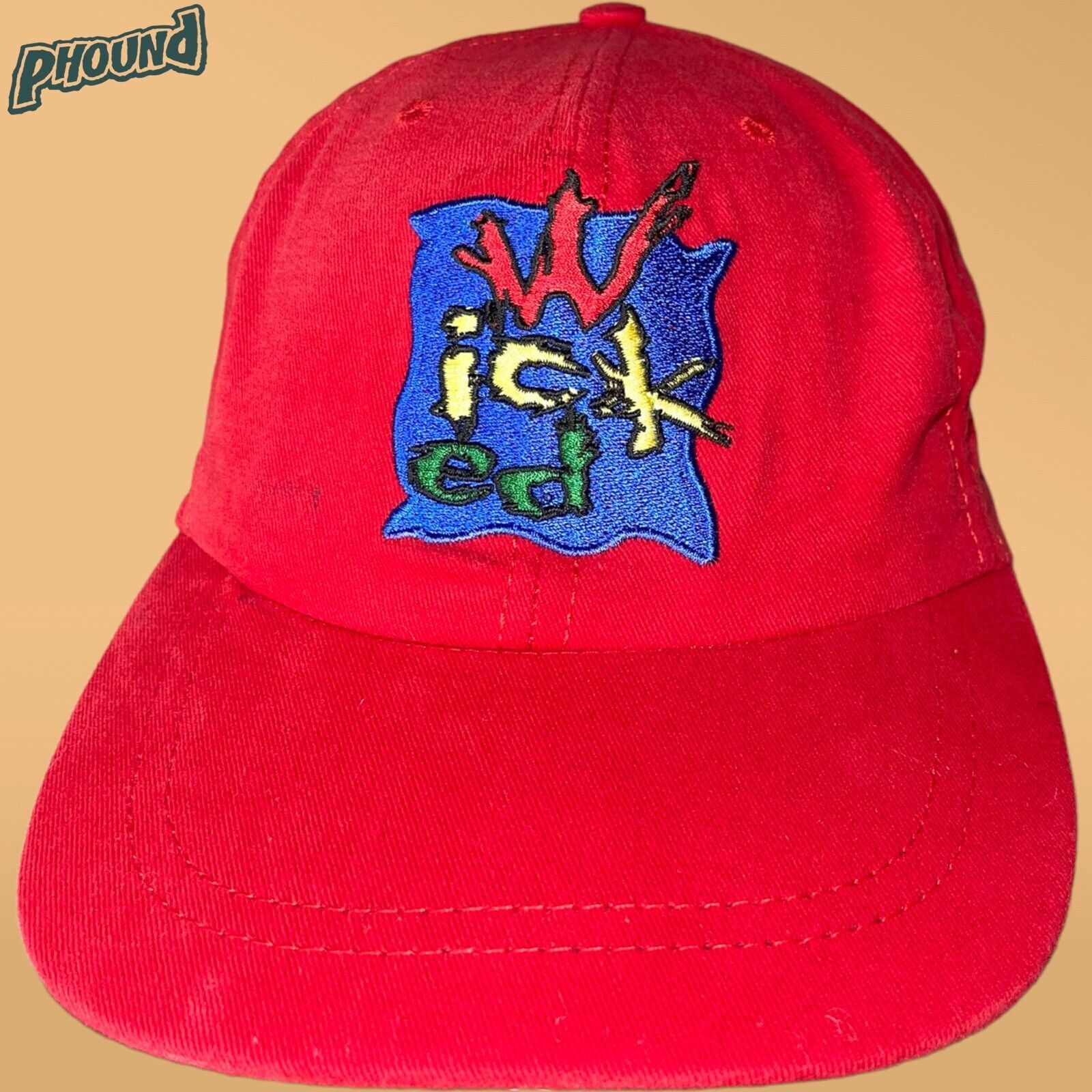 Vintage Pete’s Wicked Ale Vtg Beer Hat Red Promo Adjustable EUC Size ONE SIZE - 1 Thumbnail