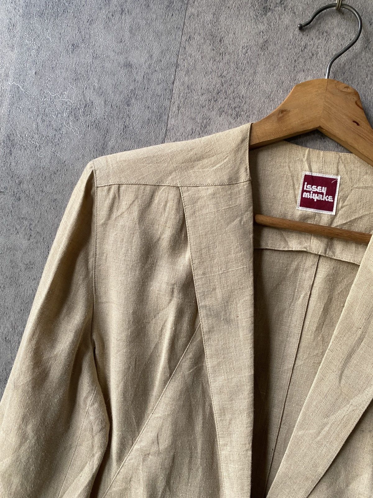 Issey Miyake Vintage 70s/80s Issey Miyake Square Label Linen Coat Jacket Size M / US 6-8 / IT 42-44 - 8 Thumbnail