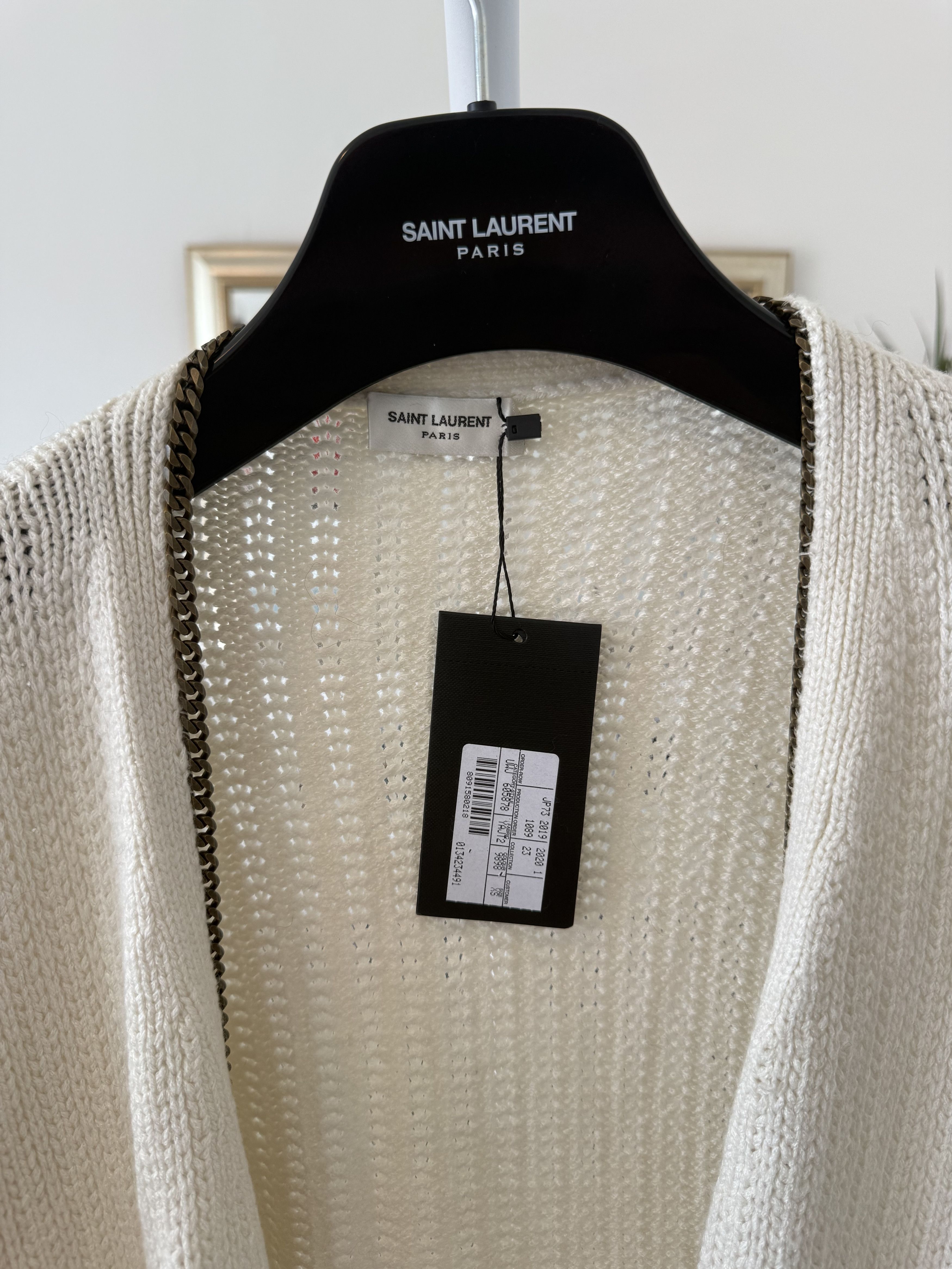 Saint Laurent Paris Saint Laurent Chain Open Knit Sweater Size XS / US 0-2 / IT 36-38 - 8 Thumbnail