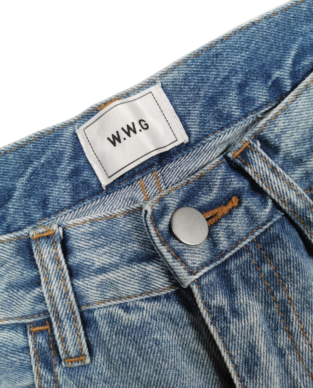 Other UK W.W.G Detail Destroyed Light Blue Women’s Jeans Size F Size 28" / US 6 / IT 42 - 8 Thumbnail