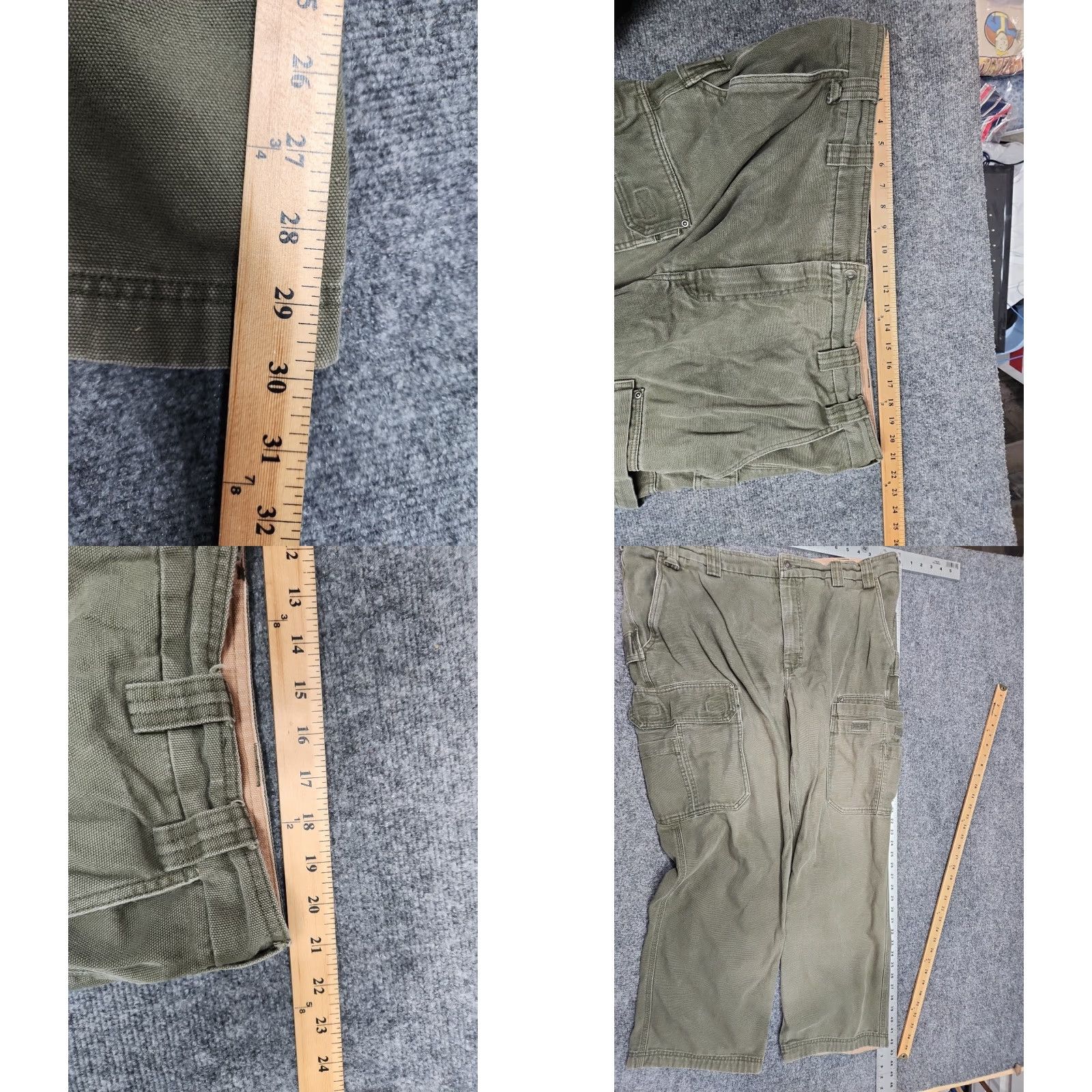 Vintage Duluth Fire Hose Canvas Pants Sz 44x32 Cargo Relax Fit Utility Pants Mens Cargo Pocket Green Cotton Flat Front Straight Relaxed Workwear Vintage: No Size US 44 / EU 60 - 8 Thumbnail