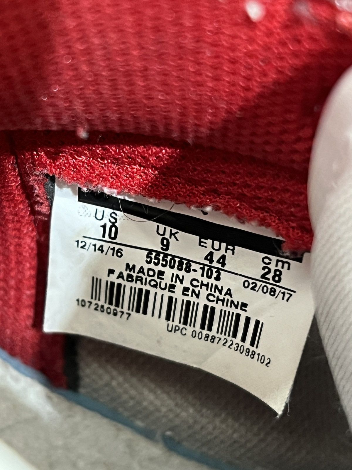 Jordan Brand Air Jordan 1 Metallic Red Sz. 10 (2017) Size US 10 / EU 43 - 9 Thumbnail