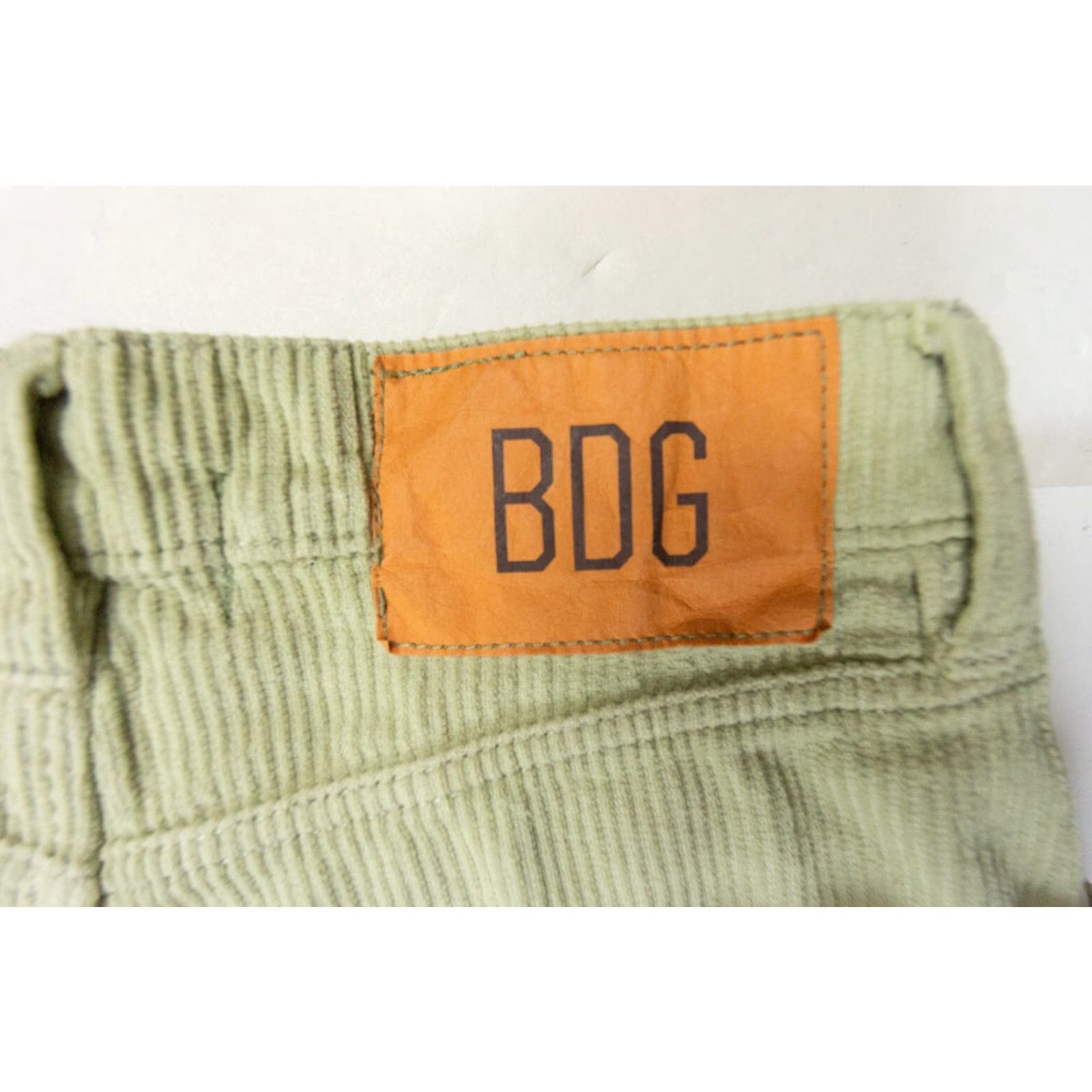 Bdg BDG Women's Corduroy Pants 24 Green Chino Straight Casual Size 42" / US 20 - 7 Thumbnail