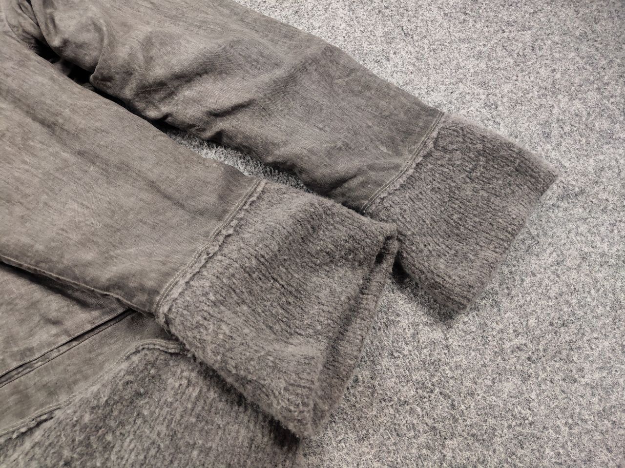 Other Grizas Design Garment Dyed Gray Oversized Jacket Silk Wool Size M / US 6-8 / IT 42-44 - 12 Thumbnail