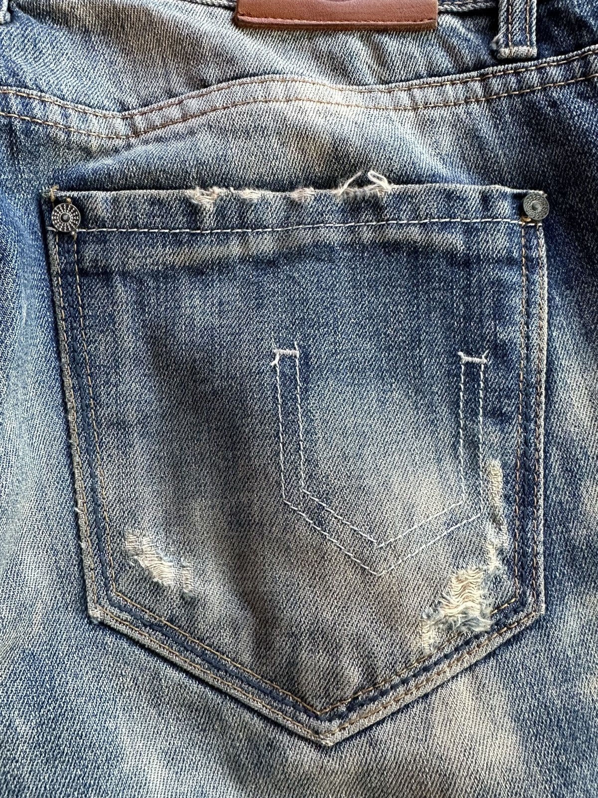 14th Addiction 🔥 Iconic Gipsy Bleach Washed Design Denim Size 32 D491 Size US 32 / EU 48 - 7 Thumbnail