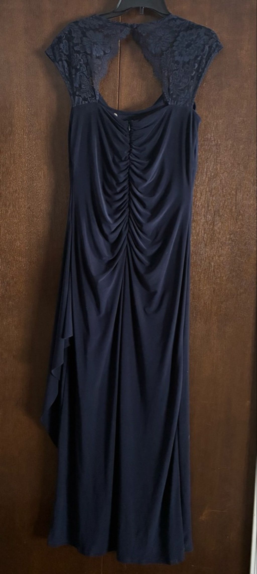 Unowned MSK SIZE 12 Navy Lace Dress Size XL / US 12-14 / IT 48-50 - 3 Thumbnail
