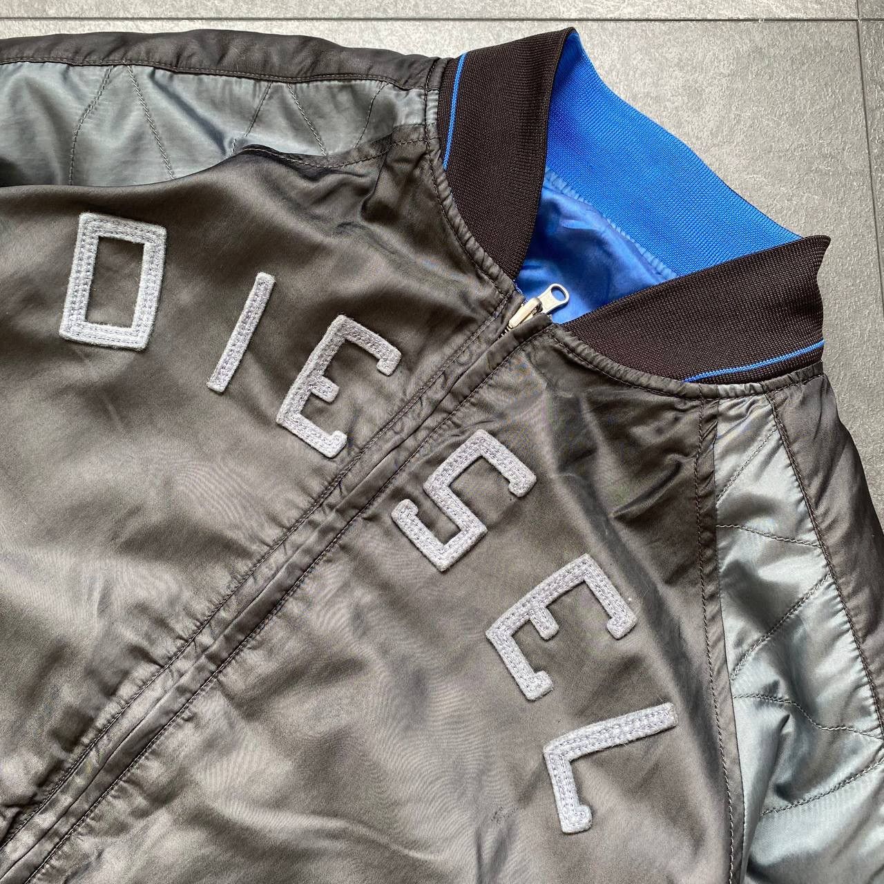 Diesel × Vintage Vintage reversible bomber jacket diesel monogram big logo Size US XL / EU 56 / 4 - 3 Thumbnail