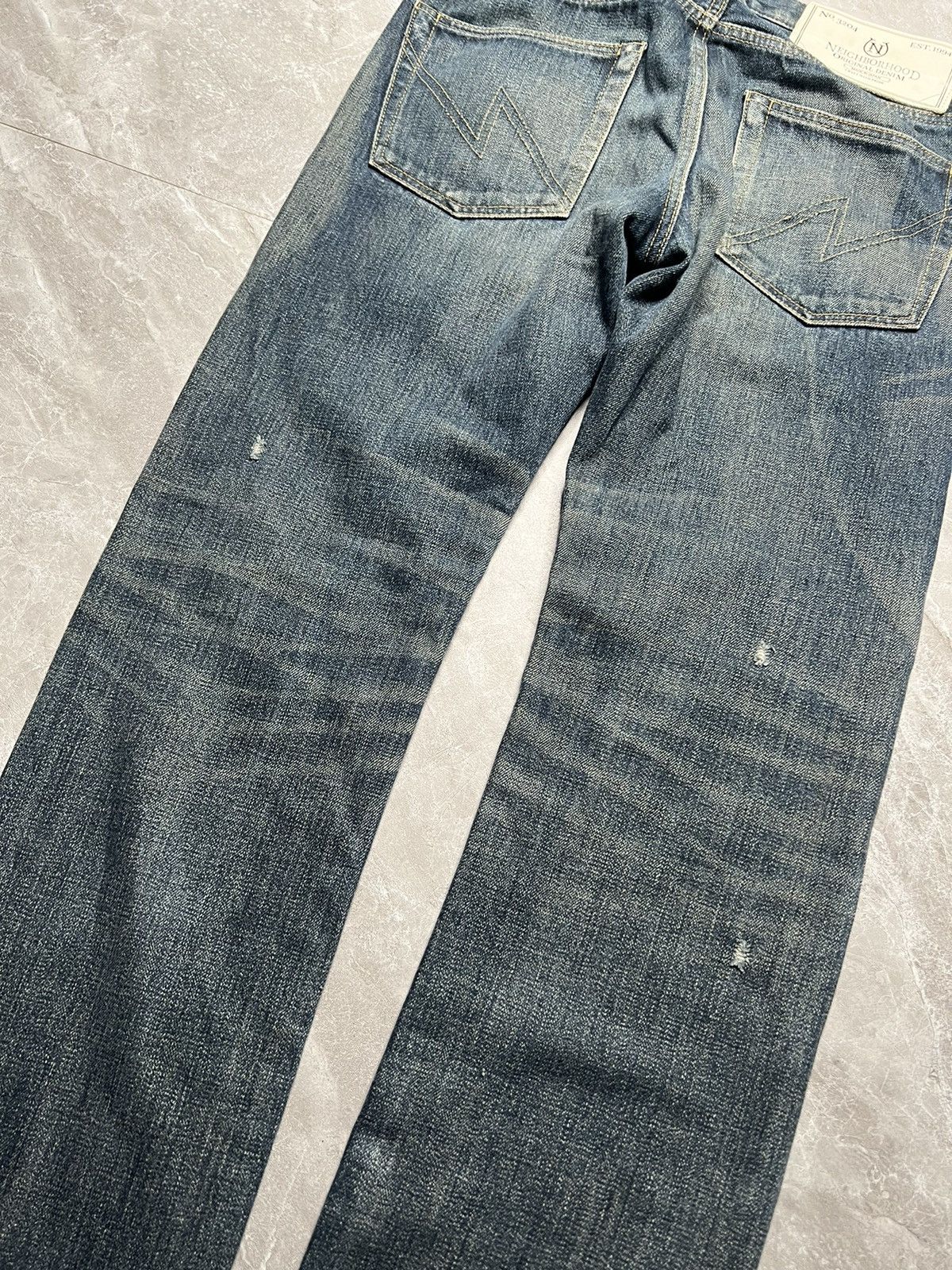 Neighborhood Neighborhood 14oz Washed Dp Narrow Jeans Size US 29 - 9 Thumbnail