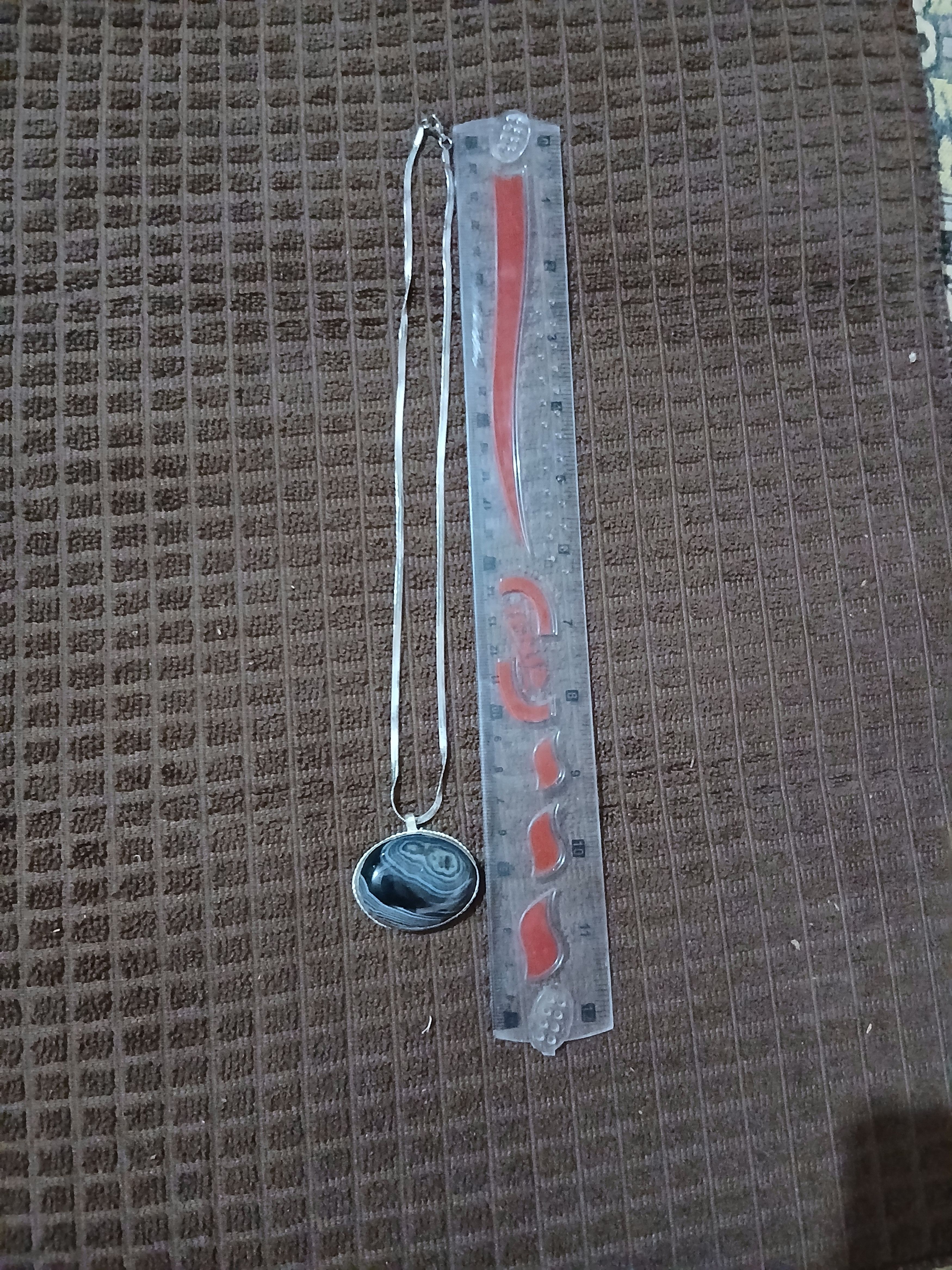 Other Dark Banded Gemstone Pendant Size ONE SIZE - 4 Thumbnail