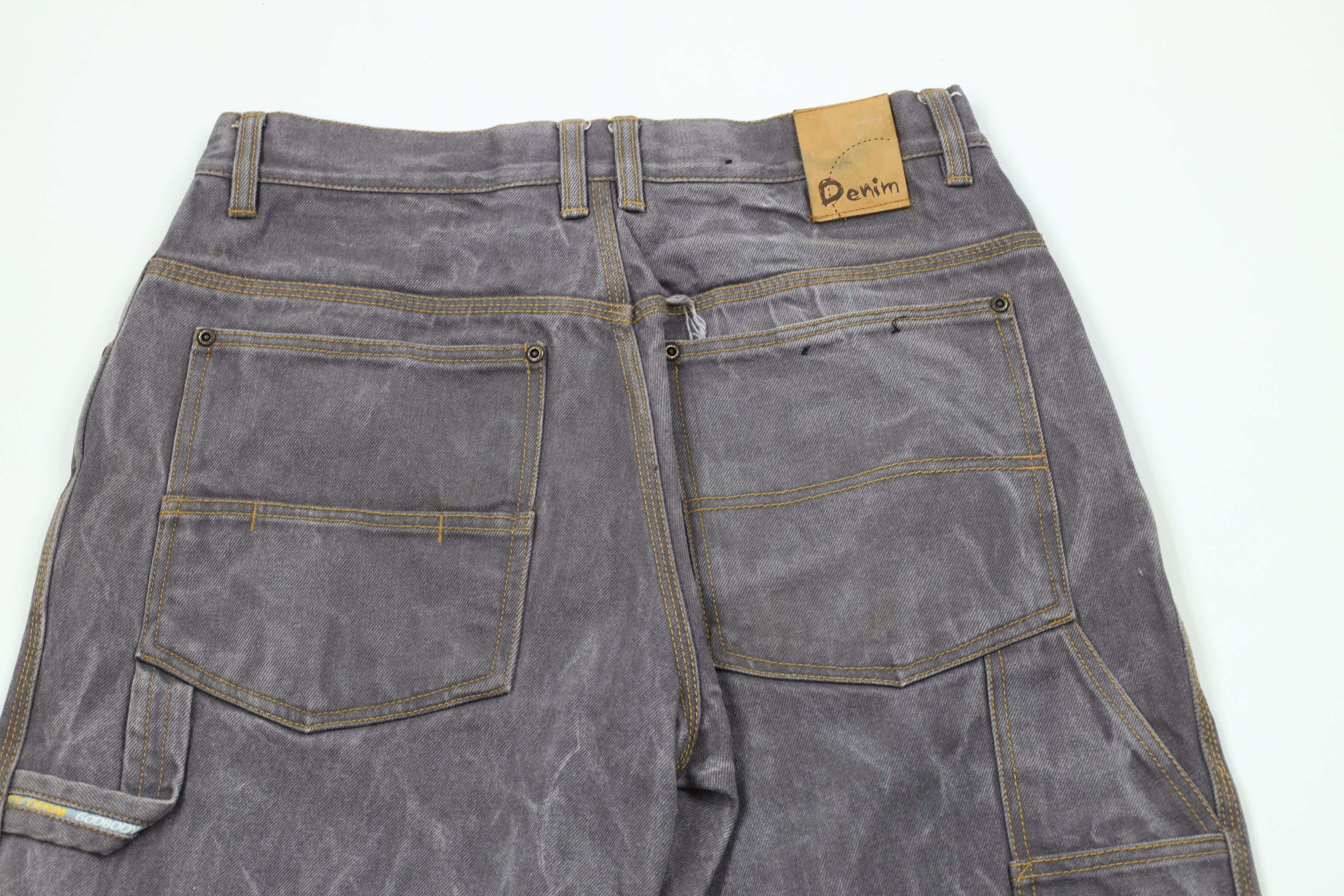 Vintage Vintage 90s Y2K Streetwear Fit Wide Leg Denim Jeans Gray Size US 32 / EU 48 - 8 Thumbnail