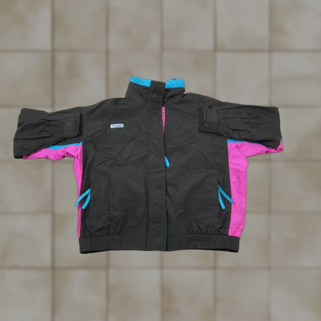 Vintage VINTAGE Columbia Jacket Womens XL Black Windbreaker Bugaboo 90s Full Zip Size XL / US 12-14 / IT 48-50 - 1 Thumbnail