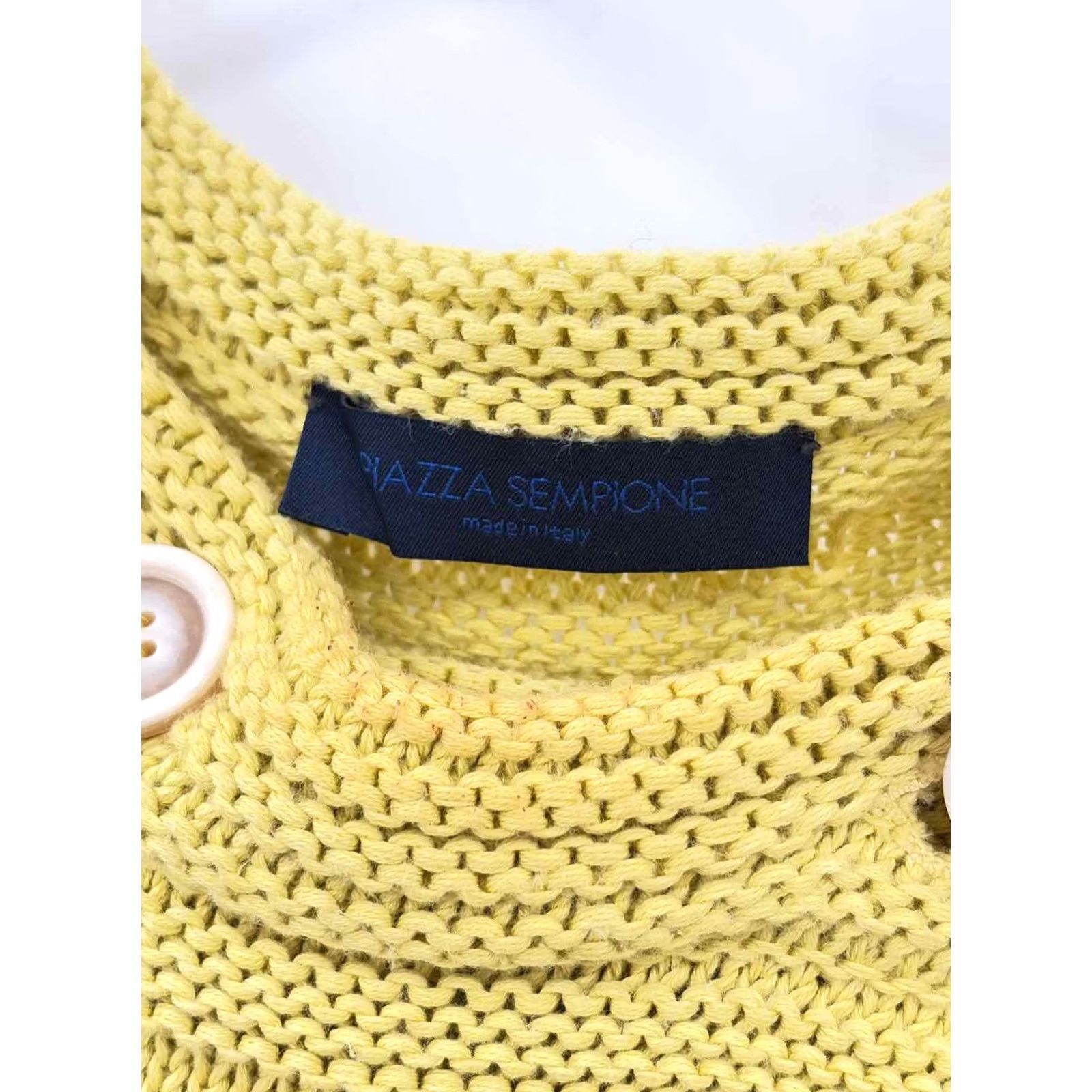 Piazza Sempione Piazza Sempione Cardigan Sweater Yellow Size 46 Pre-Owned Size L / US 10 / IT 46 - 3 Thumbnail