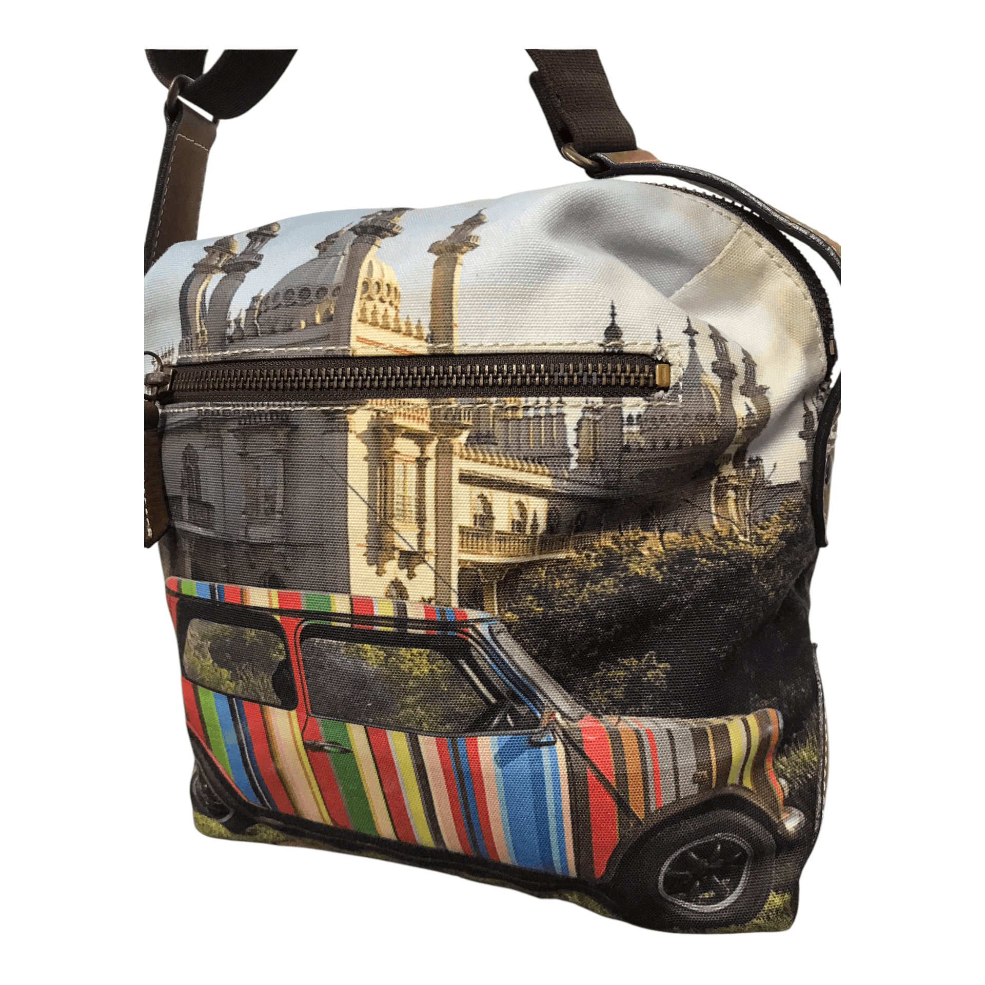 Paul Smith × Vintage Rare Paul Smith Mini Cooper Canvas Travel Sling Bag Size ONE SIZE - 3 Thumbnail