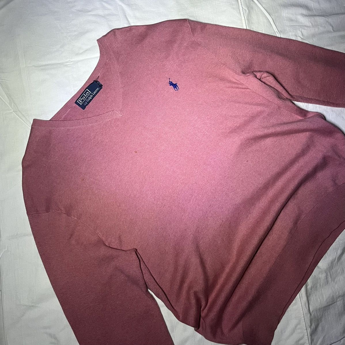 Polo Ralph Lauren Polo Ralph Lauren V-neck Pima Cotton Sweater Size M Size US M / EU 48-50 / 2 - 2 Thumbnail