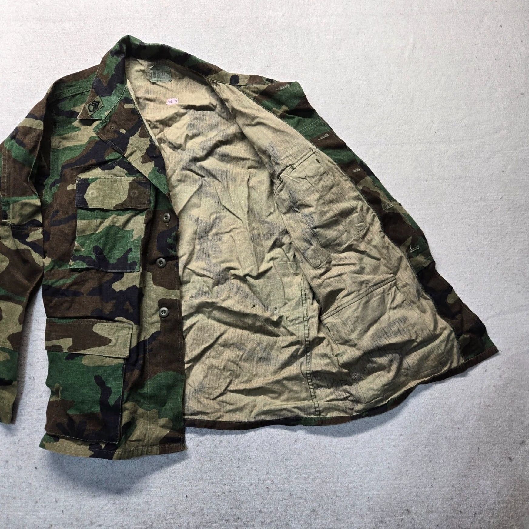 Vintage VINTAGE US Army Green Camo Field Jacket 90s Adult Men's Large Military Style Size US L / EU 52-54 / 3 - 2 Thumbnail