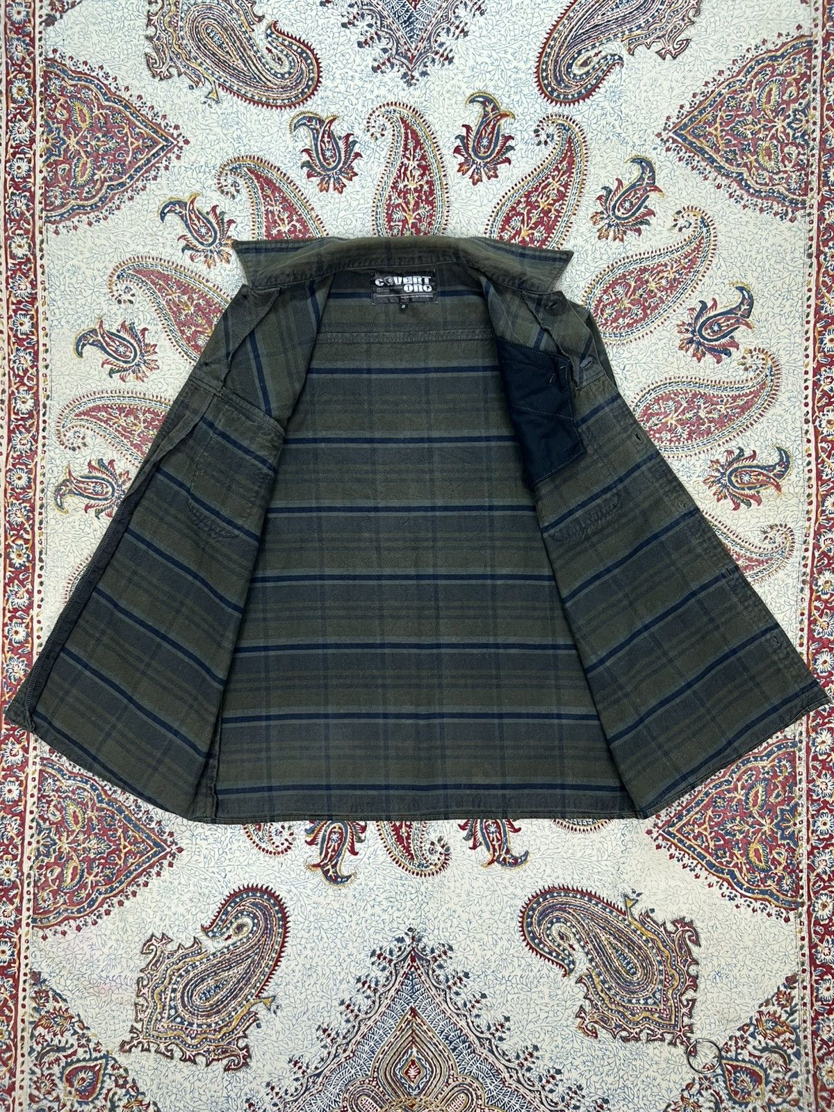 Japanese Brand Covert Org by Fuudobrain Anarchy Plaid Button Ups Shirt Size US M / EU 48-50 / 2 - 8 Thumbnail