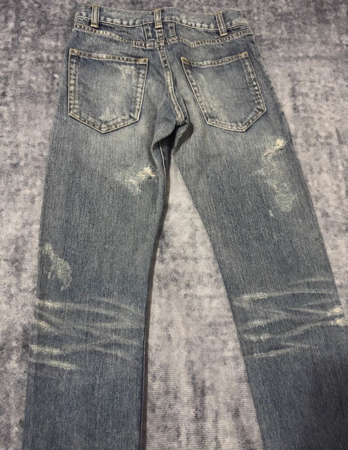 Saint Laurent Paris Saint Laurent Runway "Claw Mark" Distressed Destroyed Jeans Size US 26 / EU 42 - 4 Thumbnail