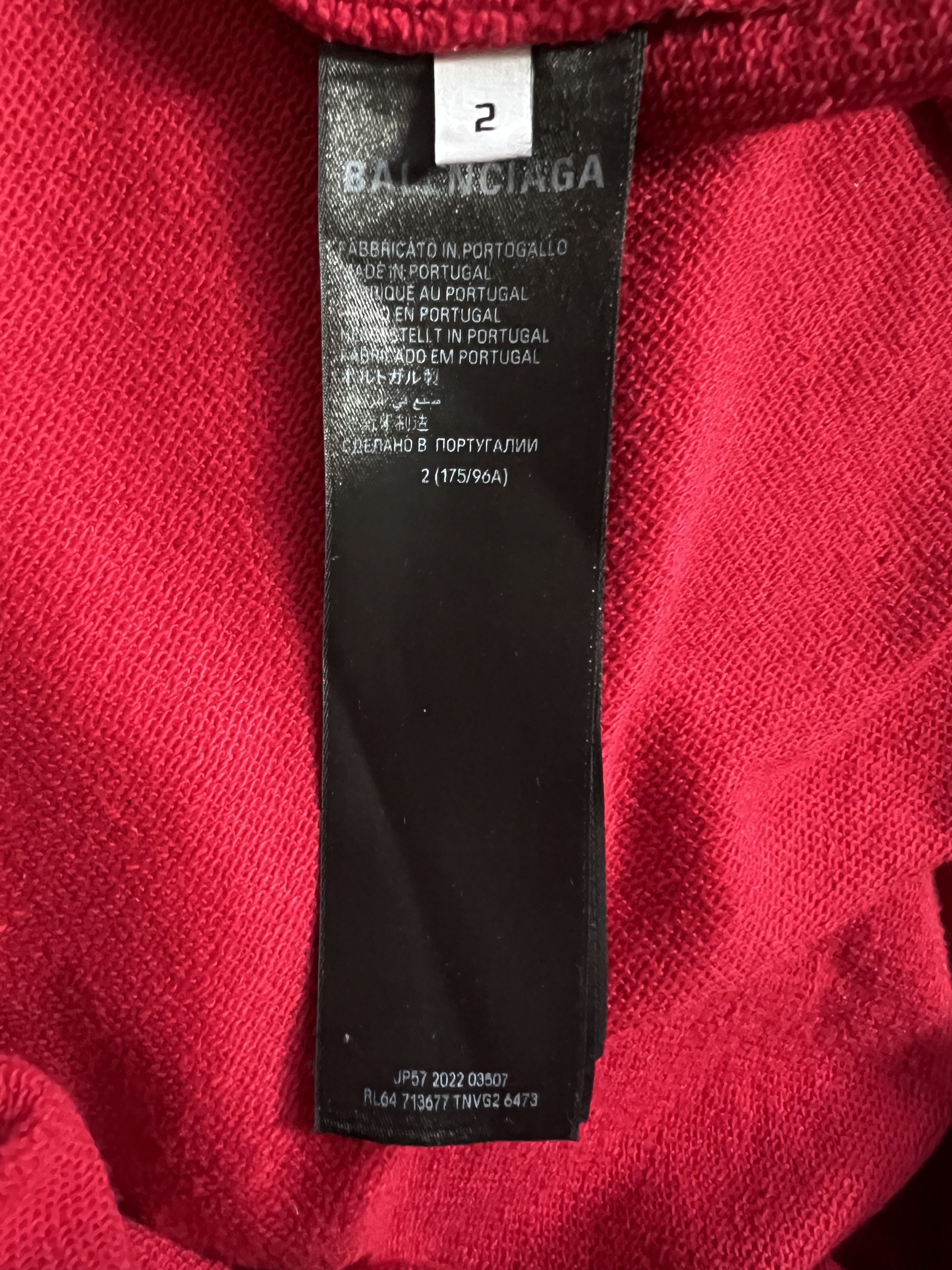 Balenciaga Balenciaga Gaffer Hoodie Red Size US M / EU 48-50 / 2 - 6 Thumbnail