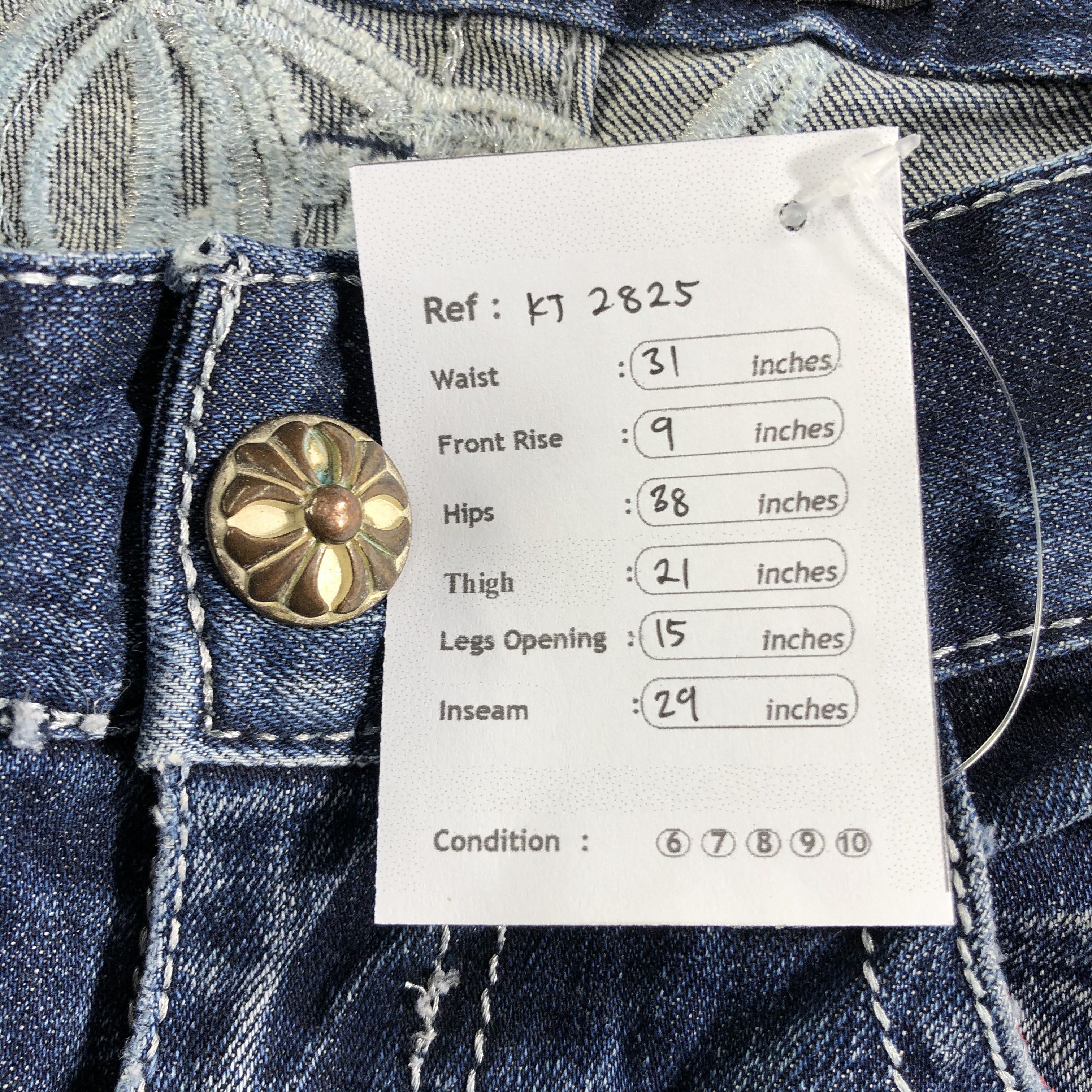 Japanese Brand Japanese Brand Red Pepper Jeans Patchwork Denim Size US 28 / EU 44 - 14 Thumbnail
