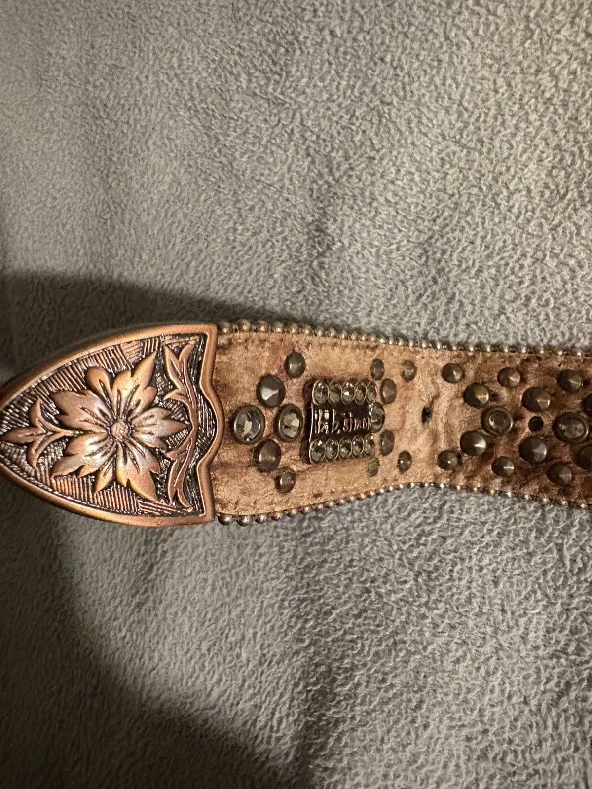 B.B. Simon B.B. Simon Cowboy Belt w Spinning Spurs Size 36 - 4 Thumbnail