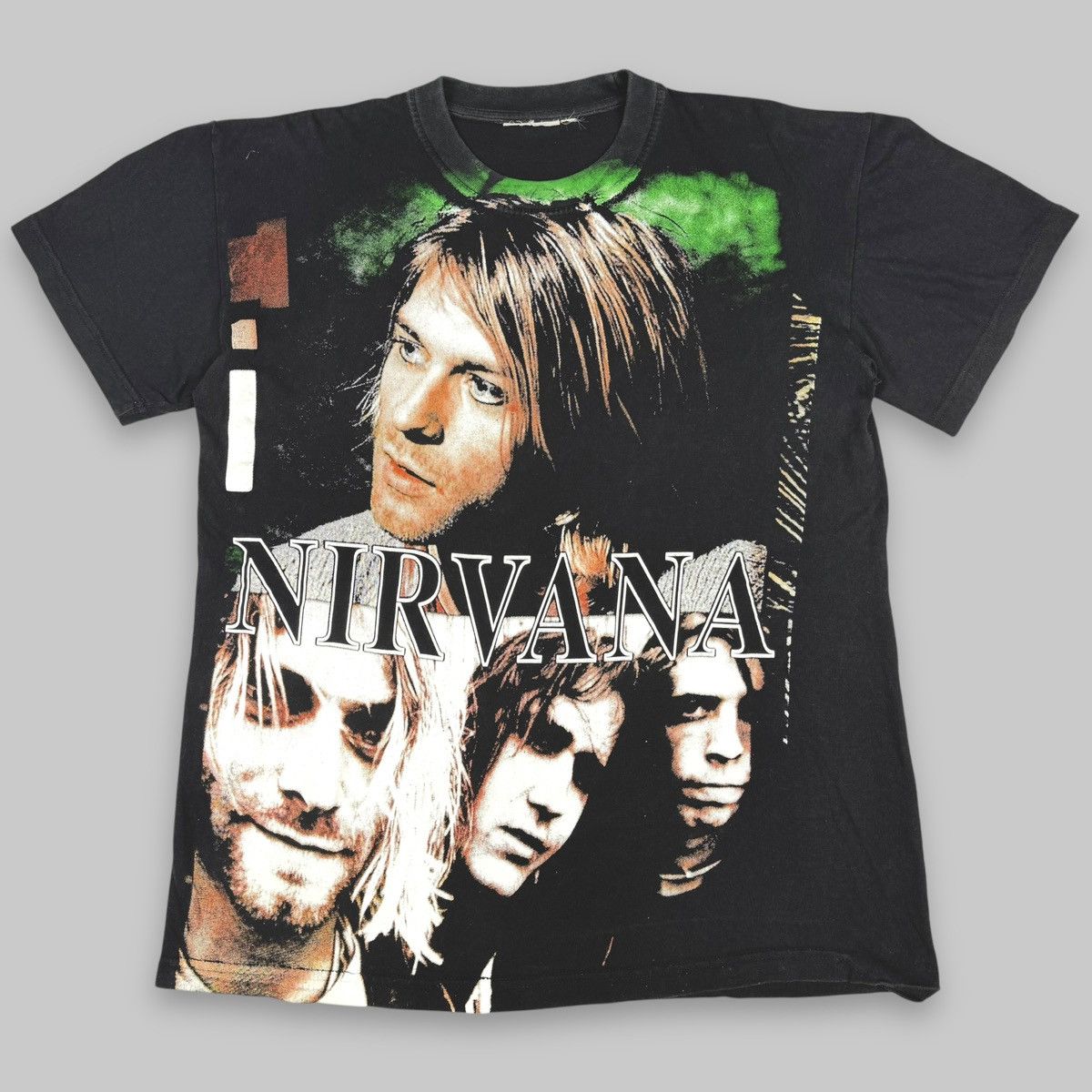 Band Tees Vintage 1998 Nirvana All Over Kurt Frances Italian T Shirt Size US L / EU 52-54 / 3 - 1 Thumbnail