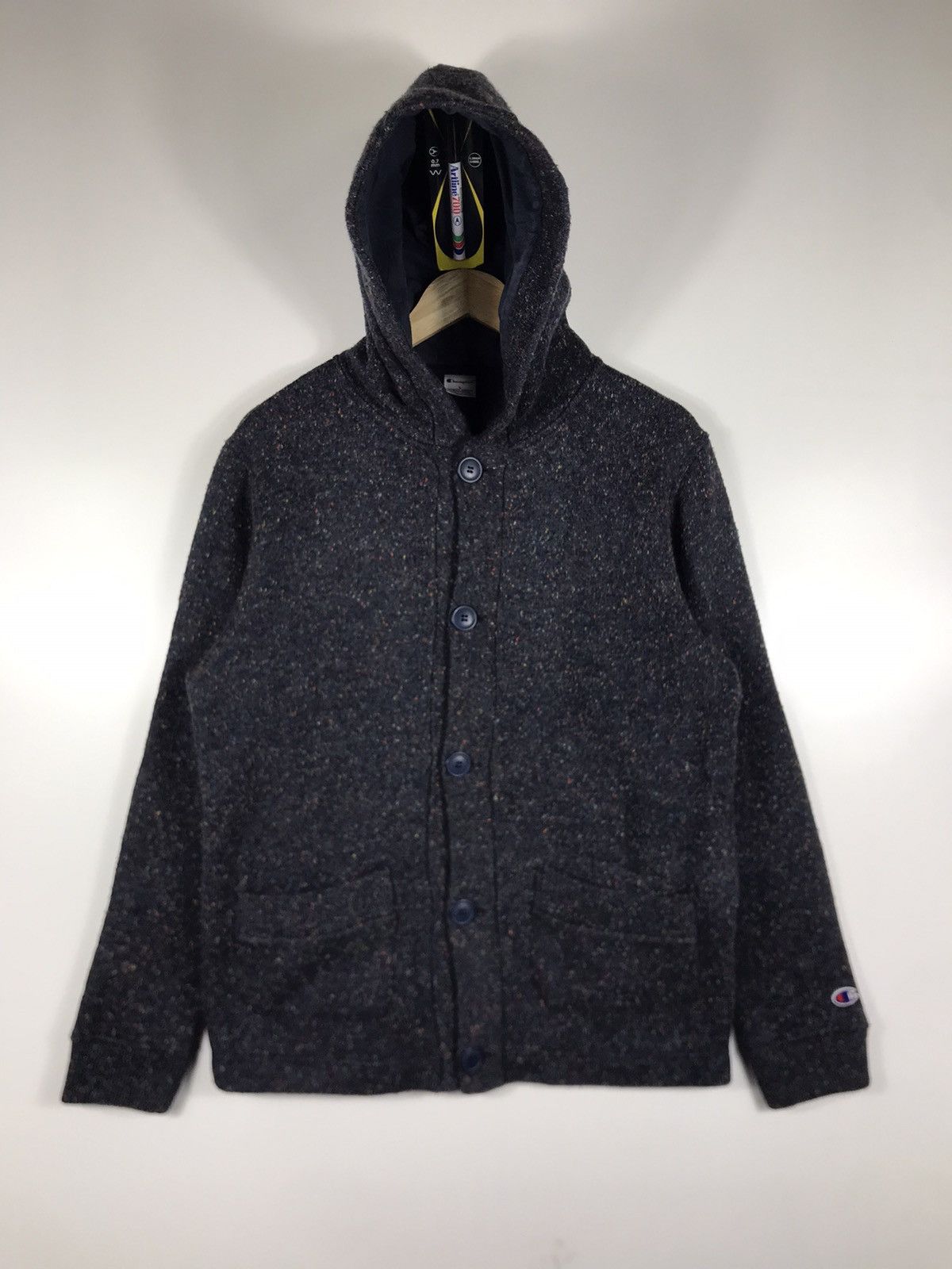 Champion × Japanese Brand 🔥Champion Hooded Button Sweater Size US L / EU 52-54 / 3 - 1 Thumbnail