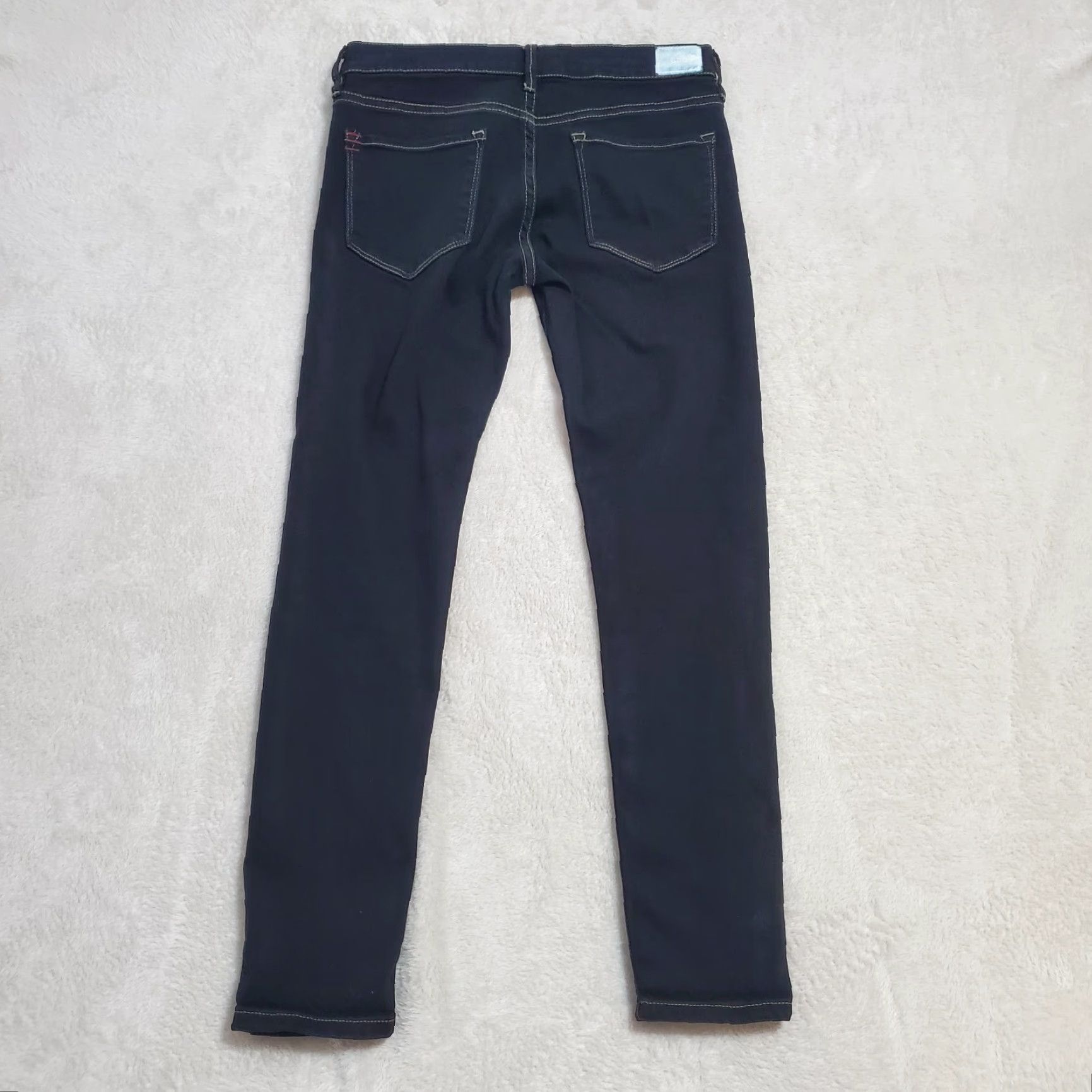Bdg BDG Jeans Women 27x29 Black Mid Rise Twig Ankle Skinny Stretch Regular 28 Waist 27 Inseam 90s City Denim 5-Pocket Womens Size 27" / US 4 / IT 40 - 2 Thumbnail