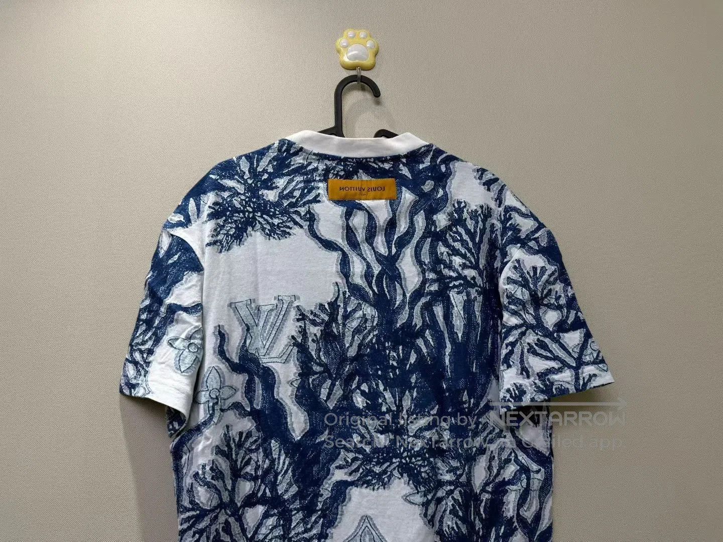Louis Vuitton Louis Vuitton White Seaweed Full Logo Knit Short Sleeve| Size US M / EU 48-50 / 2 - 5 Thumbnail