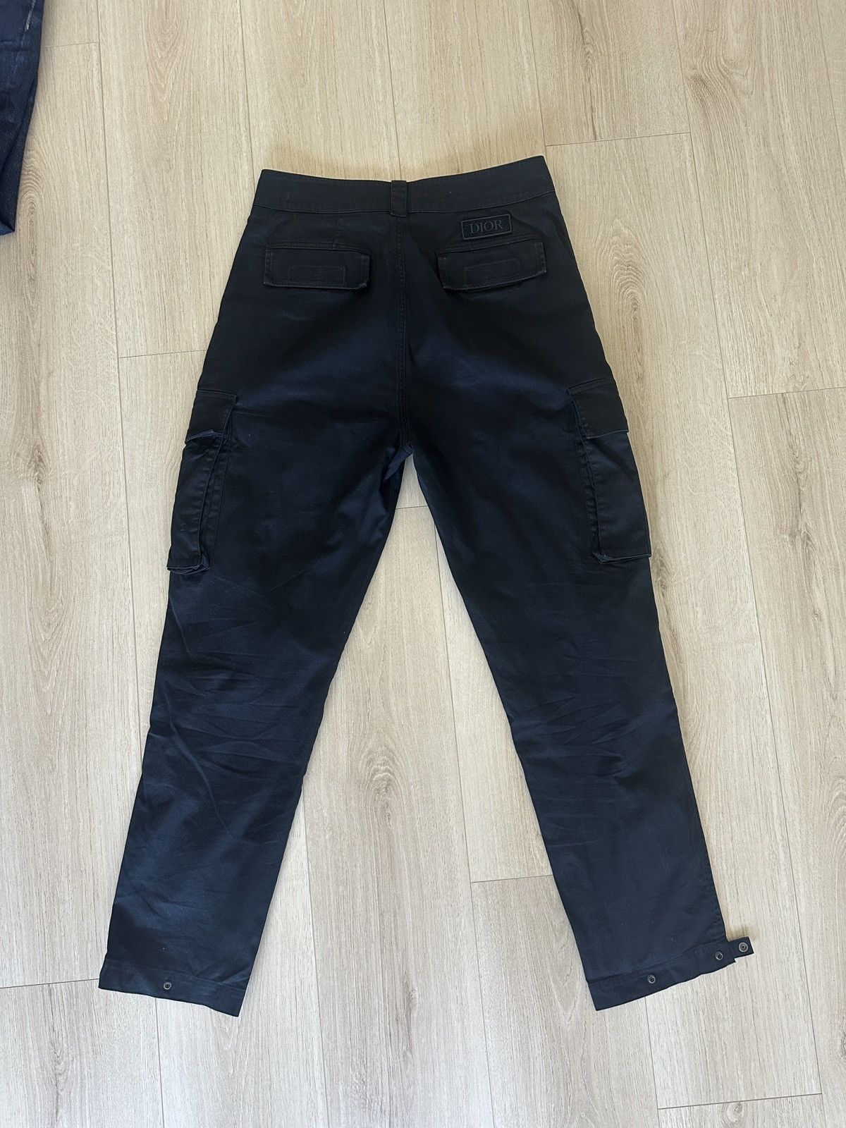 Dior Dior Black Gabardine Cargo Pants Size US 30 / EU 46 - 4 Thumbnail