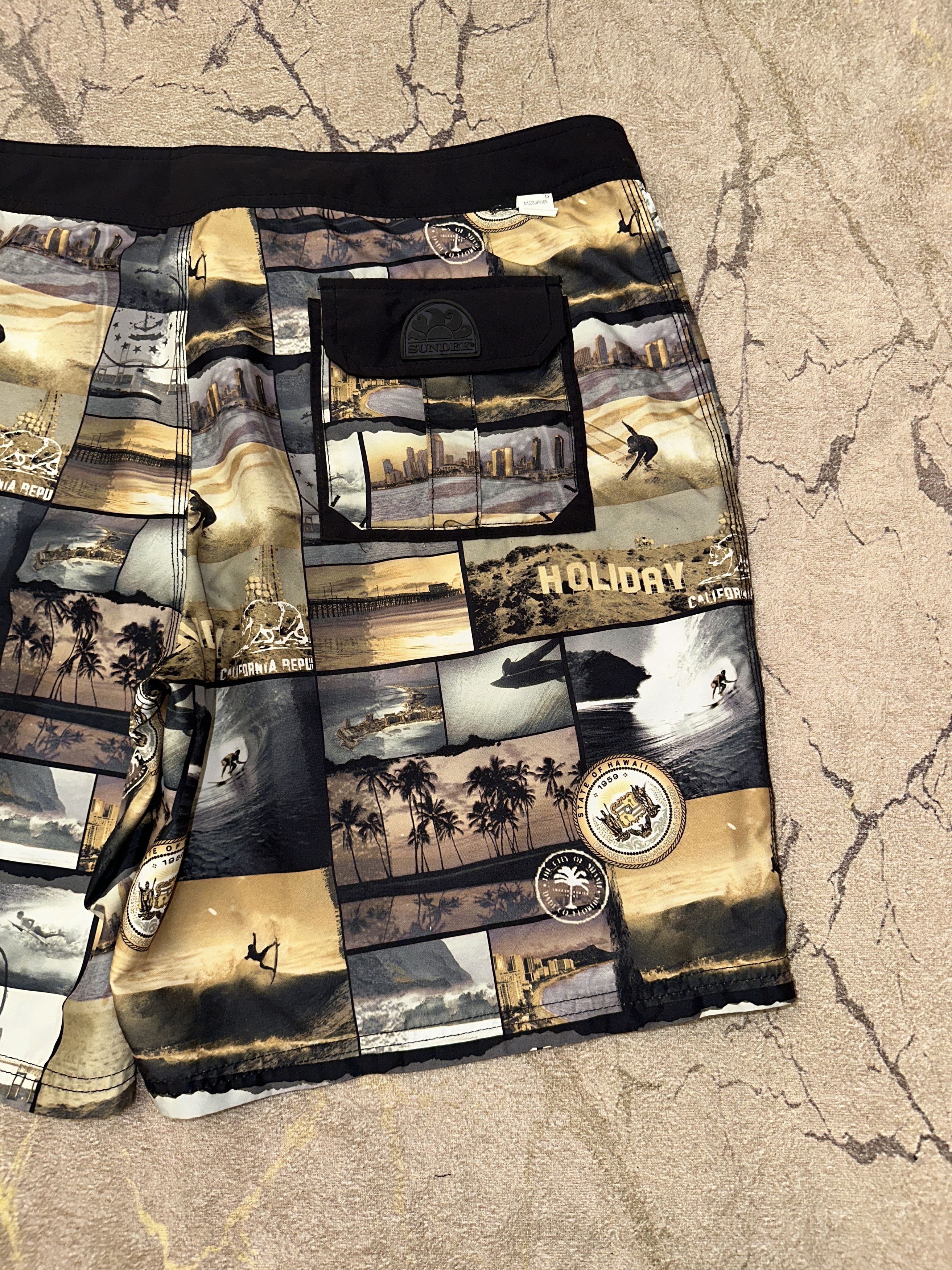 Sundek Sundek 36 California Beach Shorts Trunks BathSuit Size 36 Size US 36 / EU 52 - 4 Thumbnail