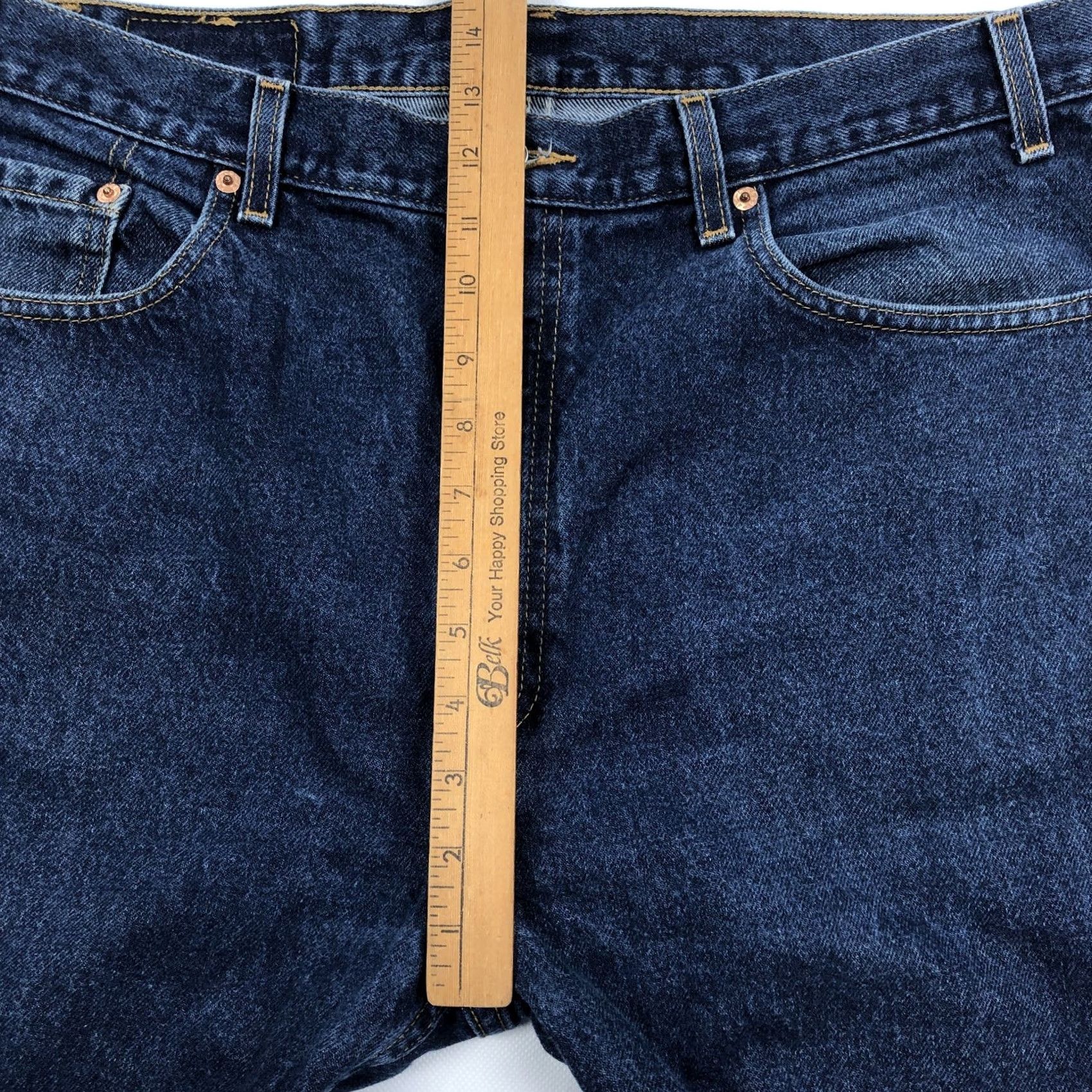 Levi's VINTAGE Levis 505 Jeans Front Straight Leg Jeans Mens 38x34 Dark Wash Y2K Size US 38 / EU 54 - 7 Thumbnail