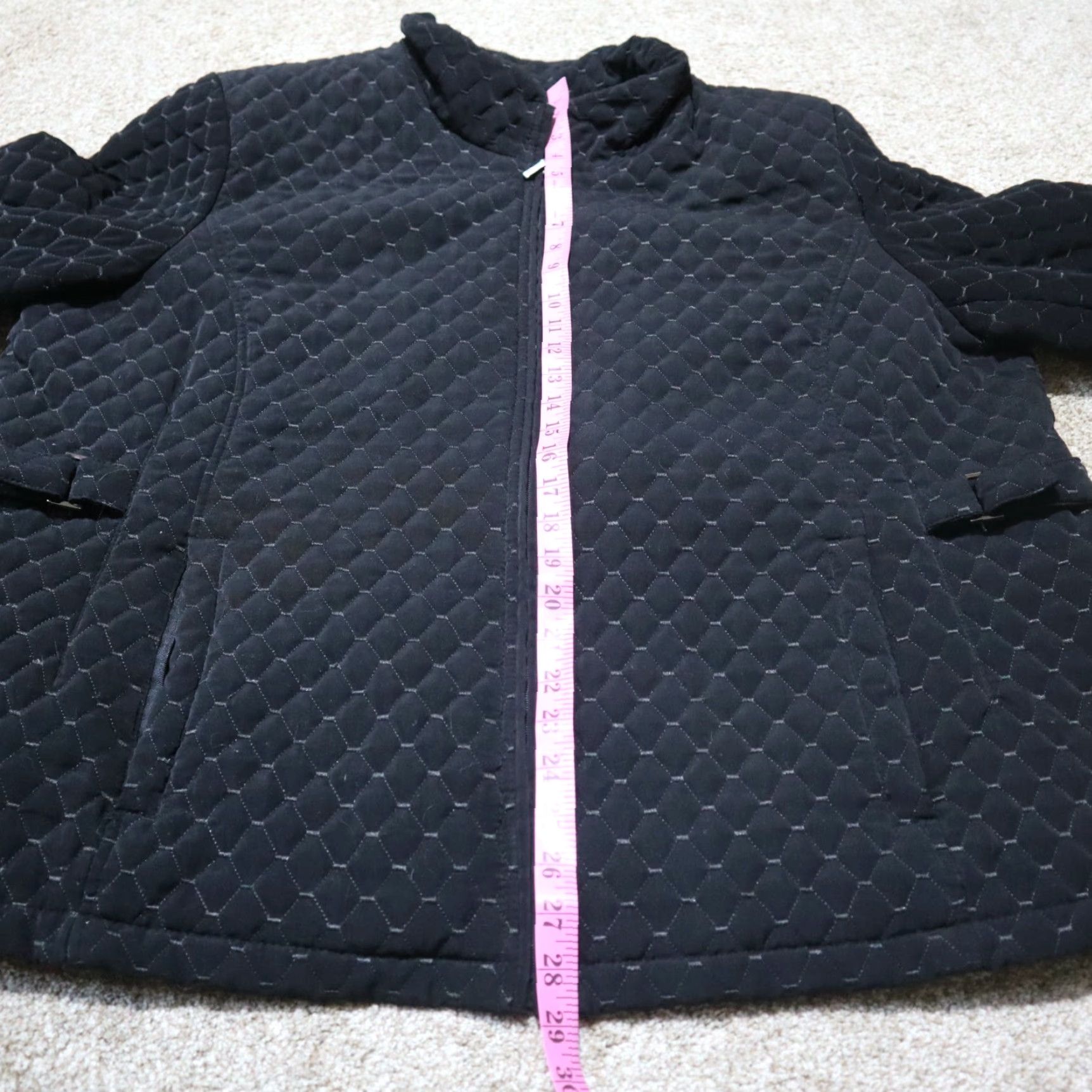Vintage St Johns Bay Jacket Black Long Sleeve Full Zip Women's 3X Plus Size 3X 3XL XXXL Women Jacket Size XXL / US 16-18 / IT 52-54 - 7 Thumbnail