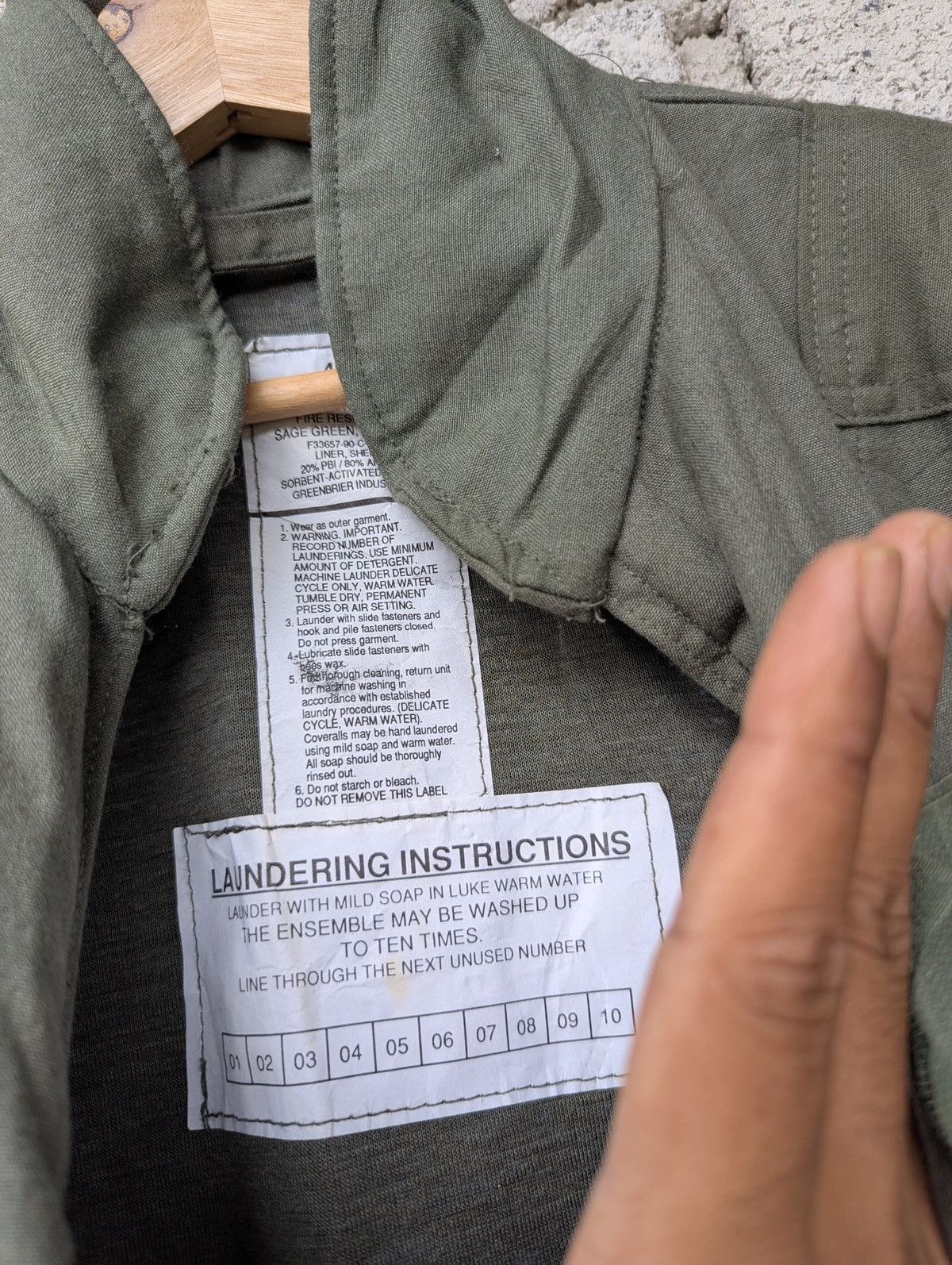 Other Coveralls Aircrew Chemical Protective Size US 40 / EU 56 - 6 Thumbnail