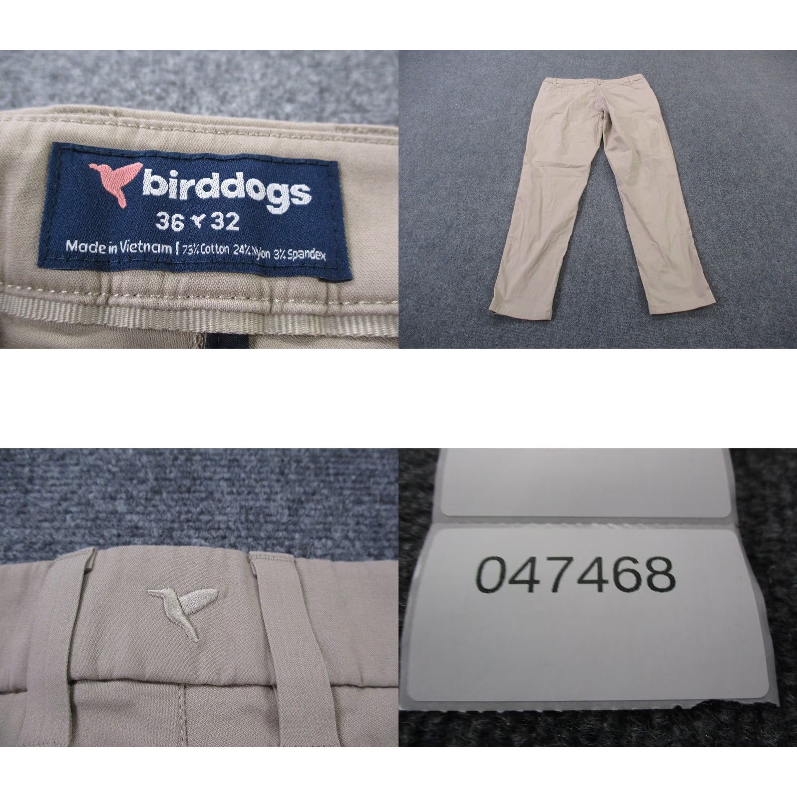 Vintage Bird Dog Pants Men 36 X 32 Beige Chino Business Casual Outdoor Stretch Pants Men Beige Chino Work Outdoor 36x32 Regular Folded Straight ANSI Size US 36 / EU 52 - 8 Thumbnail