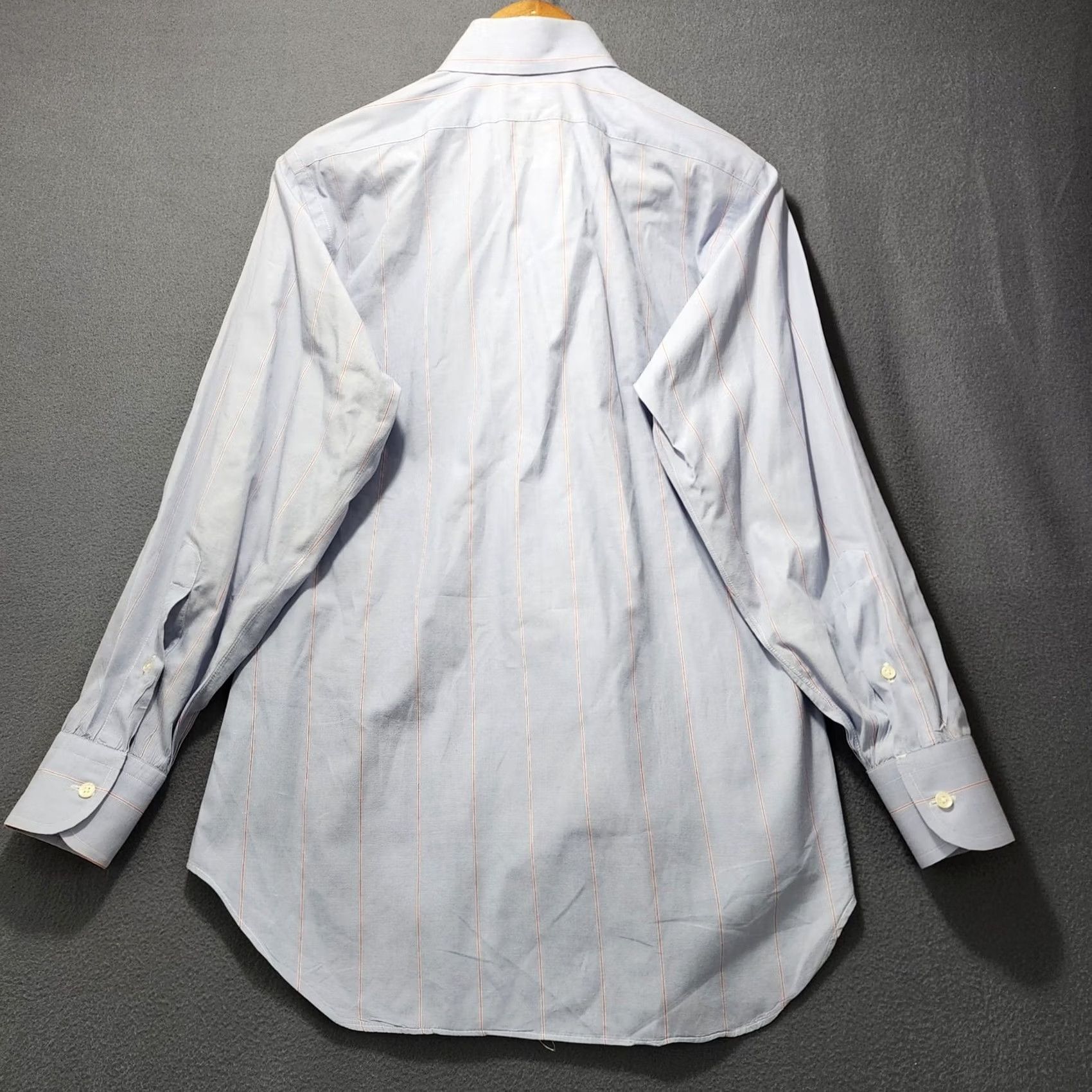 Vintage VINTAGE 80s Richard Bennett Shirt Striped Blue Red Long Sleeve Button-Down Collar Mens Medium US Made Size US M / EU 48-50 / 2 - 2 Thumbnail