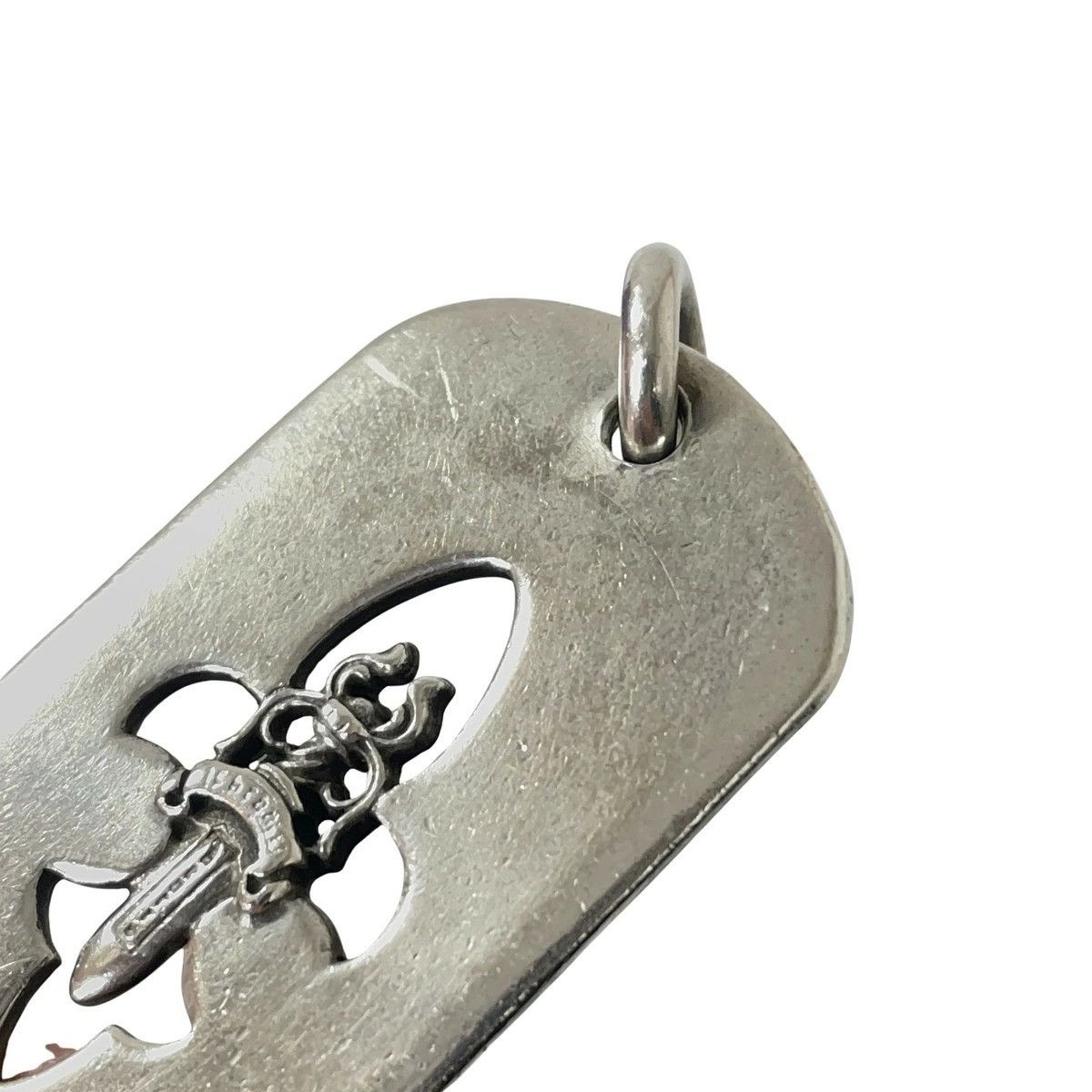Chrome Hearts CHROME HEARTS LARGE CUT OUT FLEUR DAGGER DOG TAG Size ONE SIZE - 2 Thumbnail