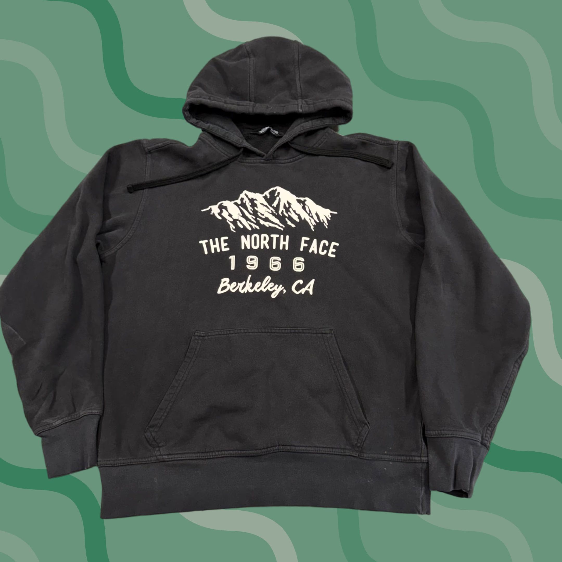 The North Face The North Face Hoodie Mens M Black Pullover Graphic Print 1966 Berkeley CA Logo Sweatshirt Size US M / EU 48-50 / 2 - 1 Thumbnail