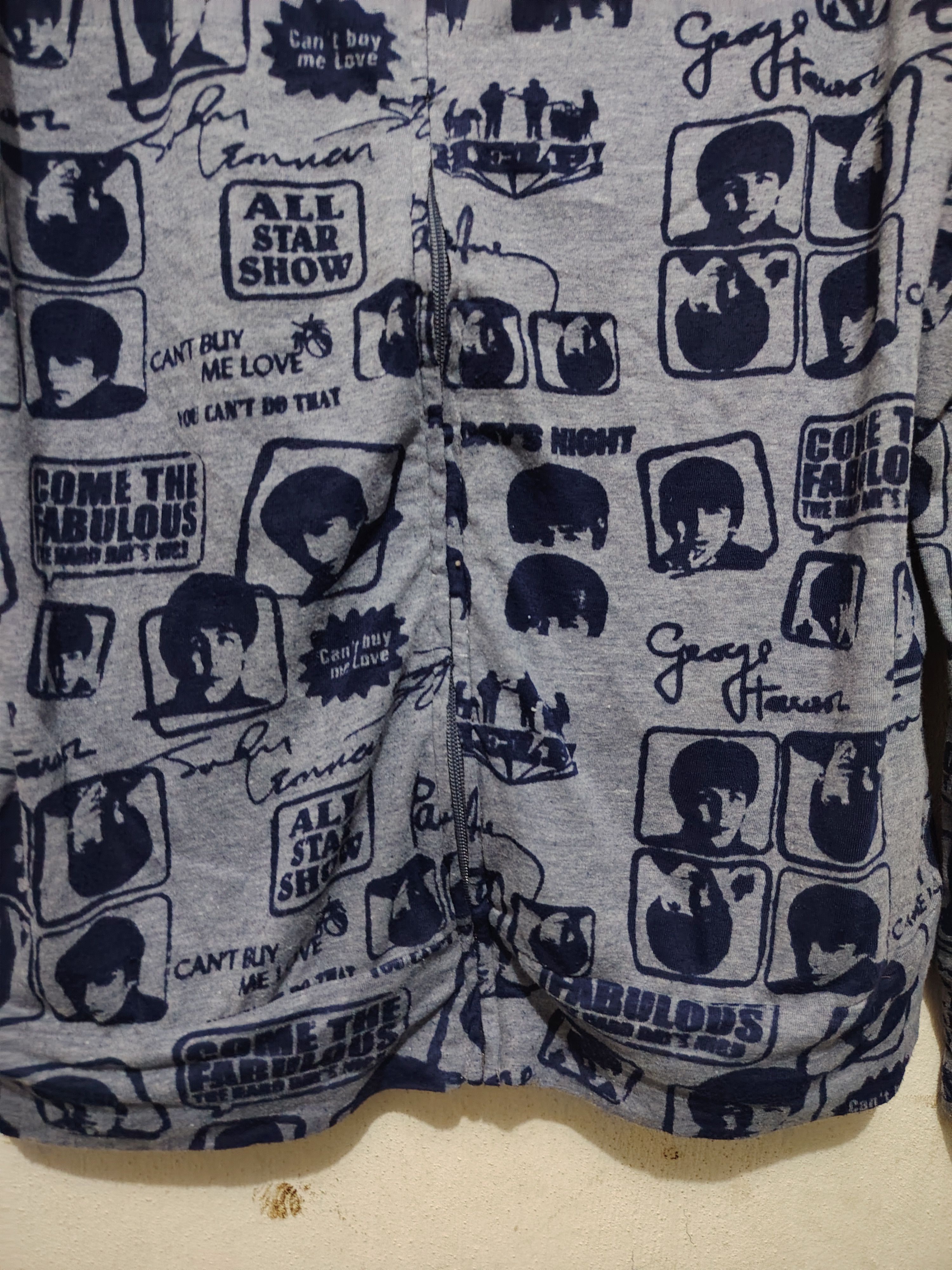 Apple × Band Tees Rare!!! The Beatles Full Printed Soft & Thin Hoodie Jacket Size US M / EU 48-50 / 2 - 5 Thumbnail