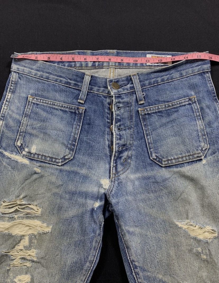 Big John Big Jhon Distressed Japan Super Denim Pants Size US 31 - 7 Thumbnail