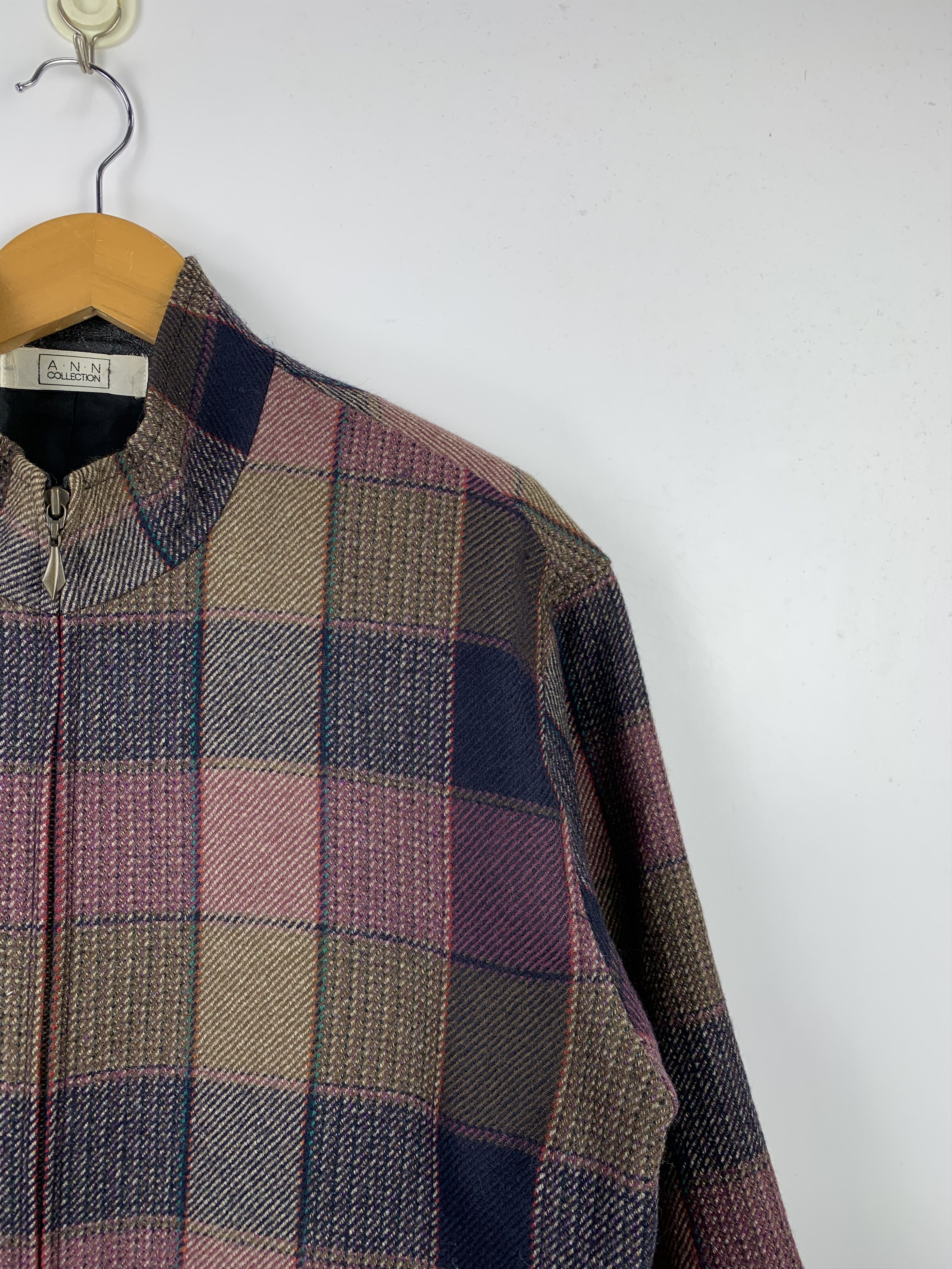 Japanese Brand Vintage Japanese Brand Shadow Plaid Jacket J1574 Size US M / EU 48-50 / 2 - 9 Thumbnail