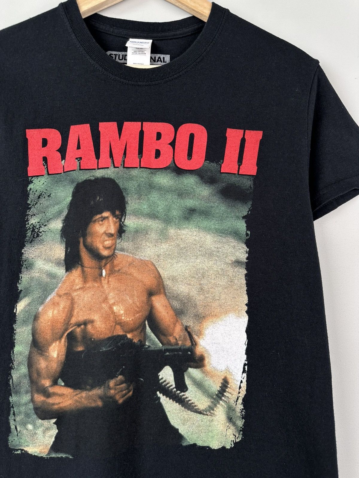Band Tees × Vintage Vintage RAMBO Y2k Movie Box Logo Tee Size US S / EU 44-46 / 1 - 1 Thumbnail
