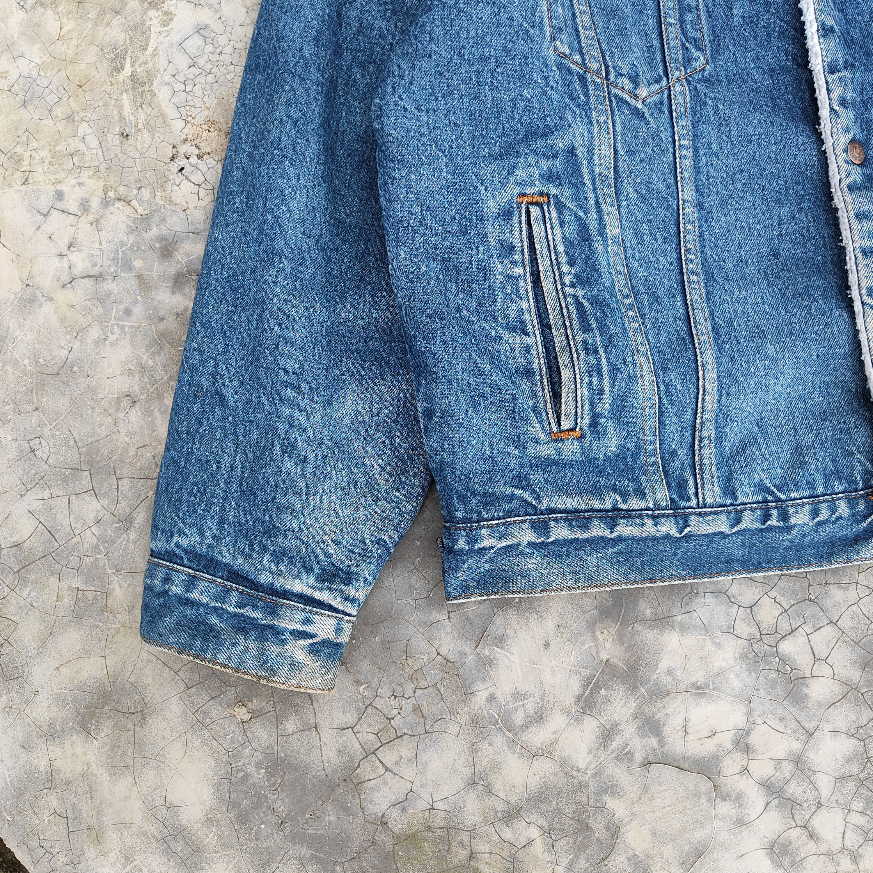 Levi's Vintage 90's Levis Sherpa Denim Jacket Size US L / EU 52-54 / 3 - 5 Thumbnail