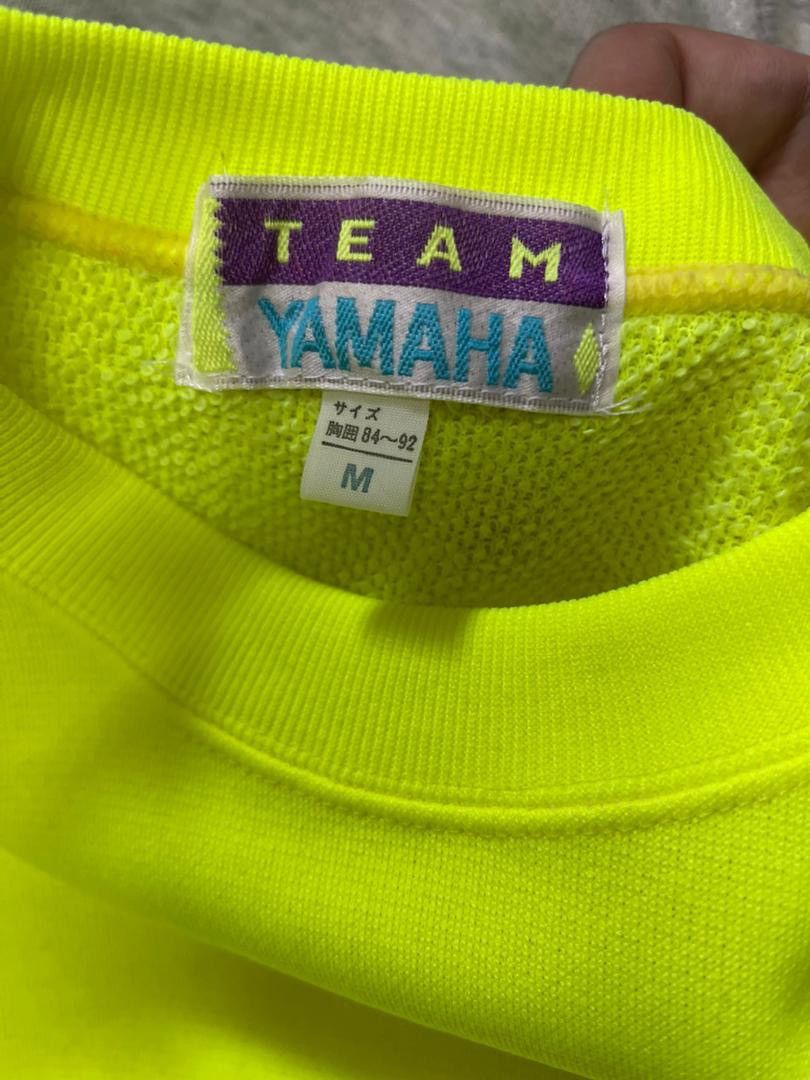 Yamaha Vintage 90s Team Yamaha "Turn Gold" Neon Sweatshirt Size M Size US M / EU 48-50 / 2 - 3 Thumbnail