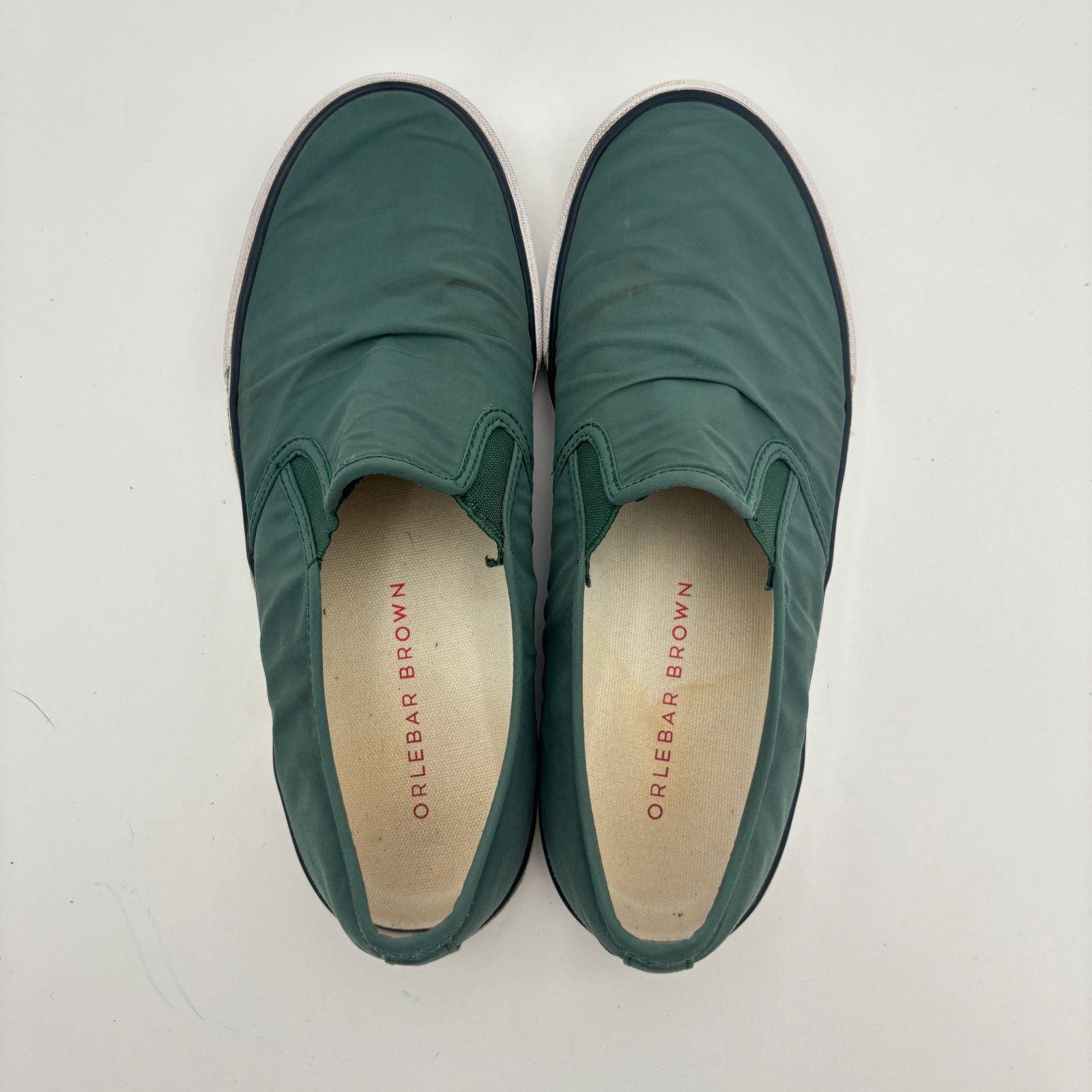 Orlebar Brown Orlebar Brown Doug Storm Green Slip On Sneakers Men's 10 Size US 10 / EU 43 - 6 Thumbnail